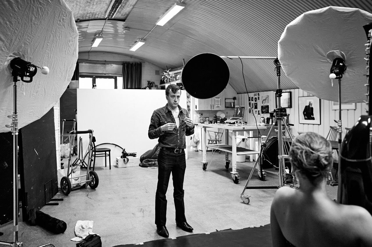 Gabriel Bush during a photoshoot.