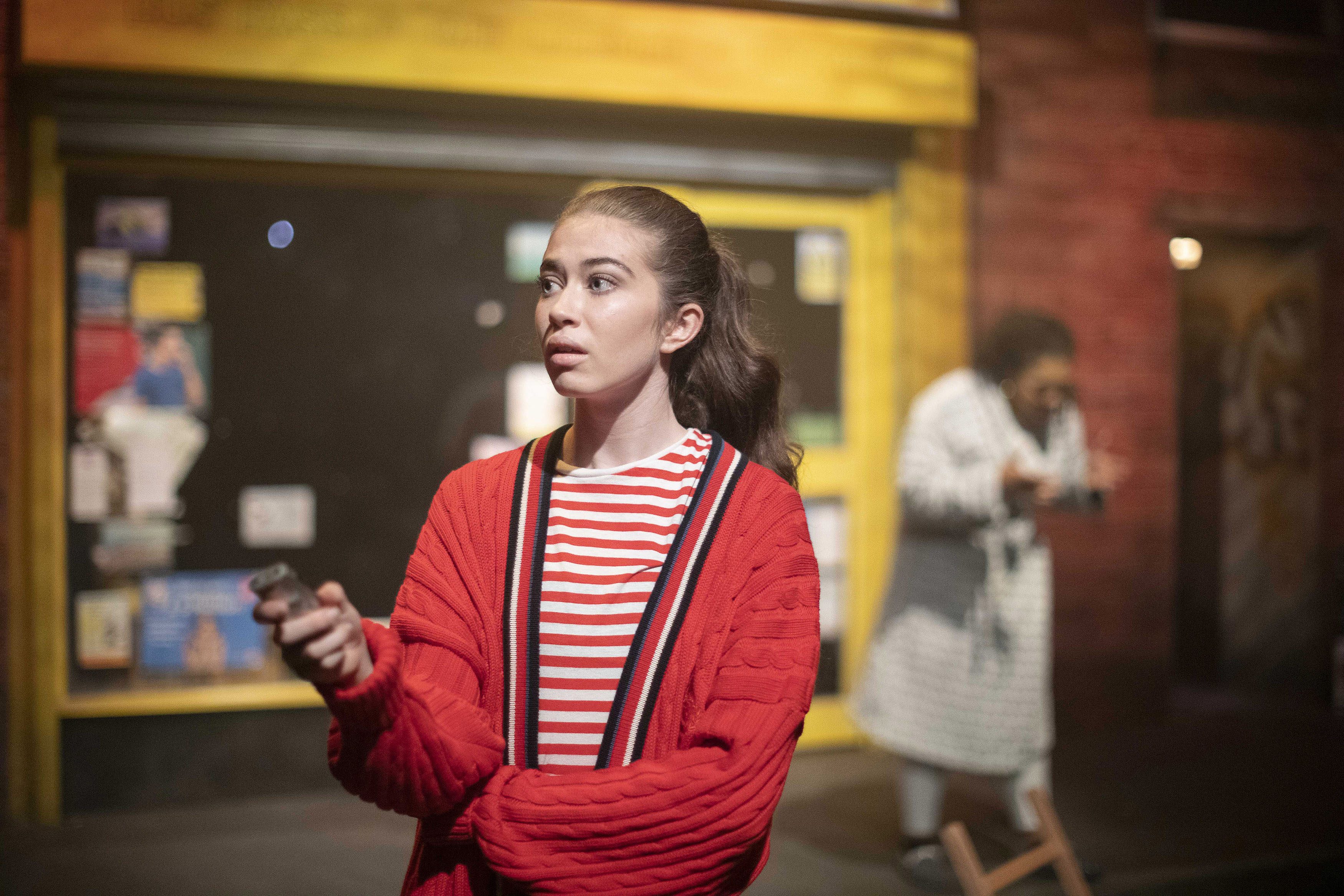 Acting student in a production of Little Revolution