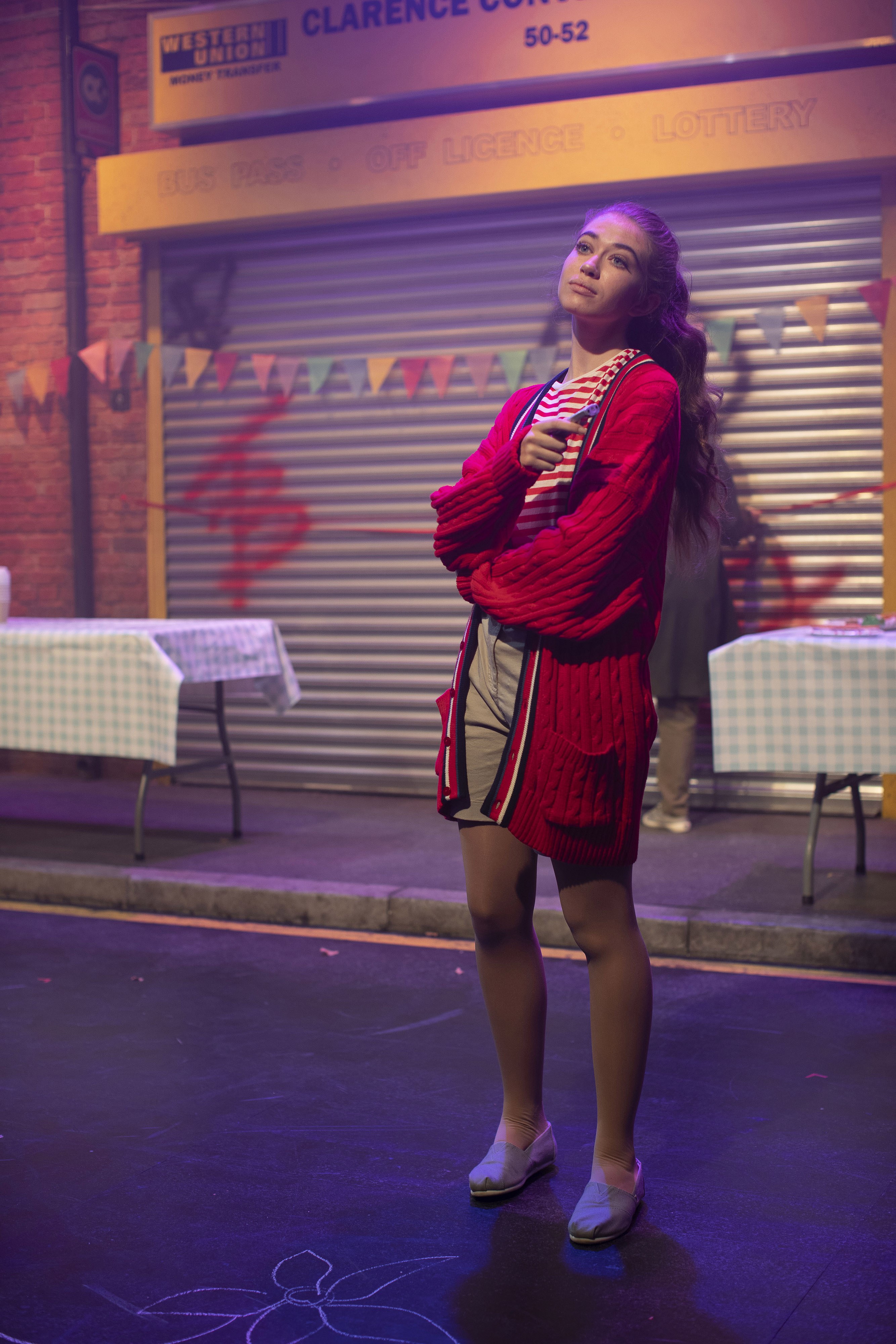 Acting student in the production of Little Revolution