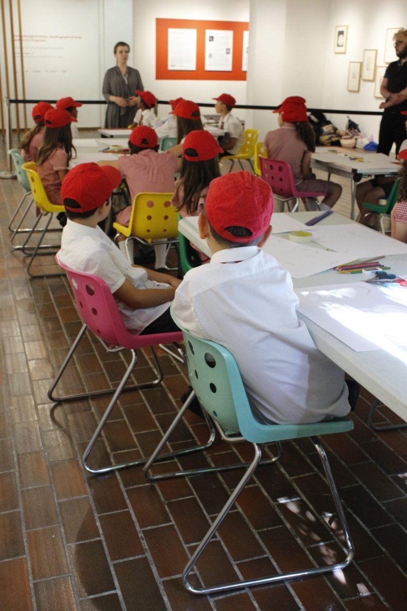 Children taking part in a Gallery workshop