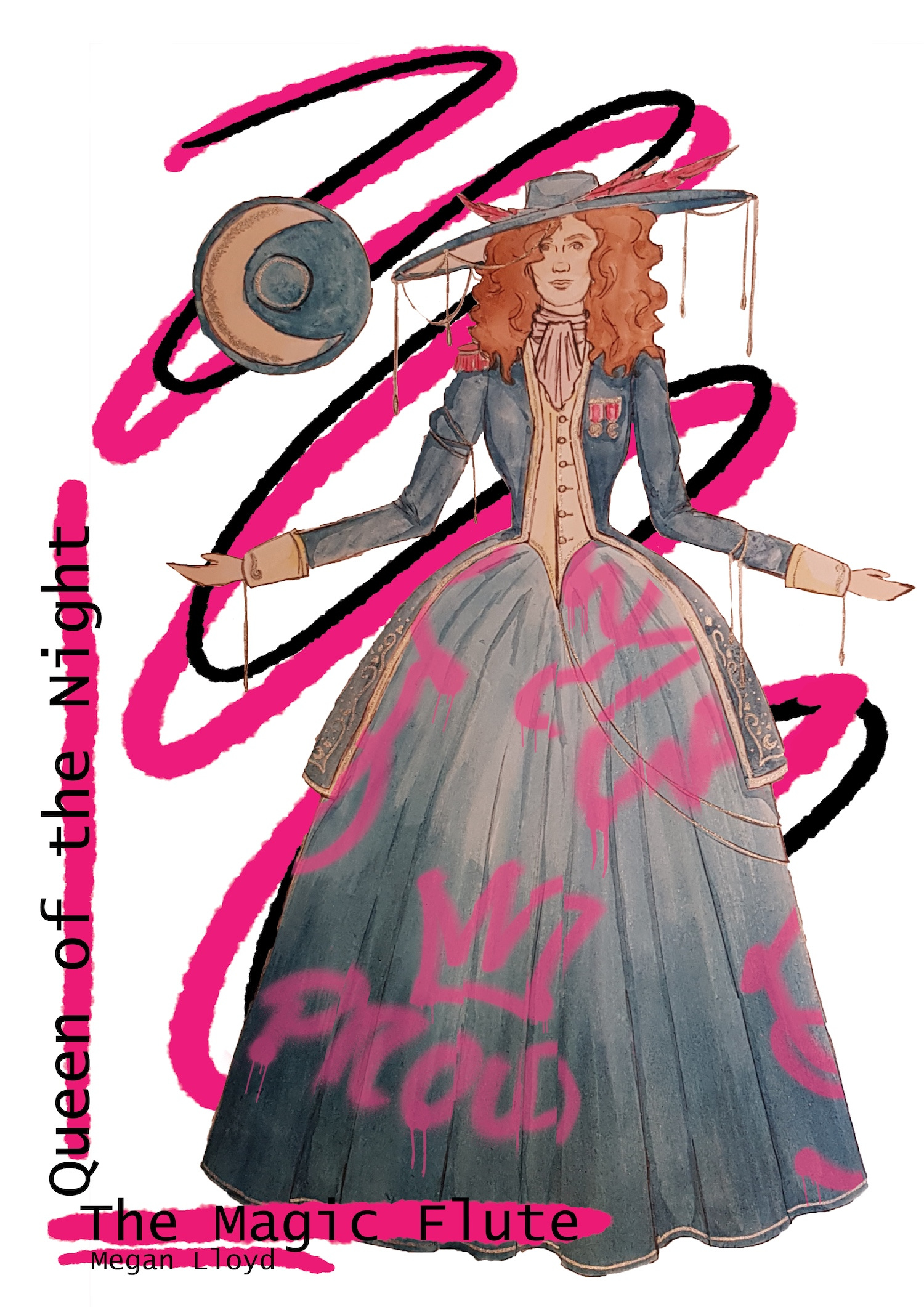 Costume design inspired by The Magic Flute