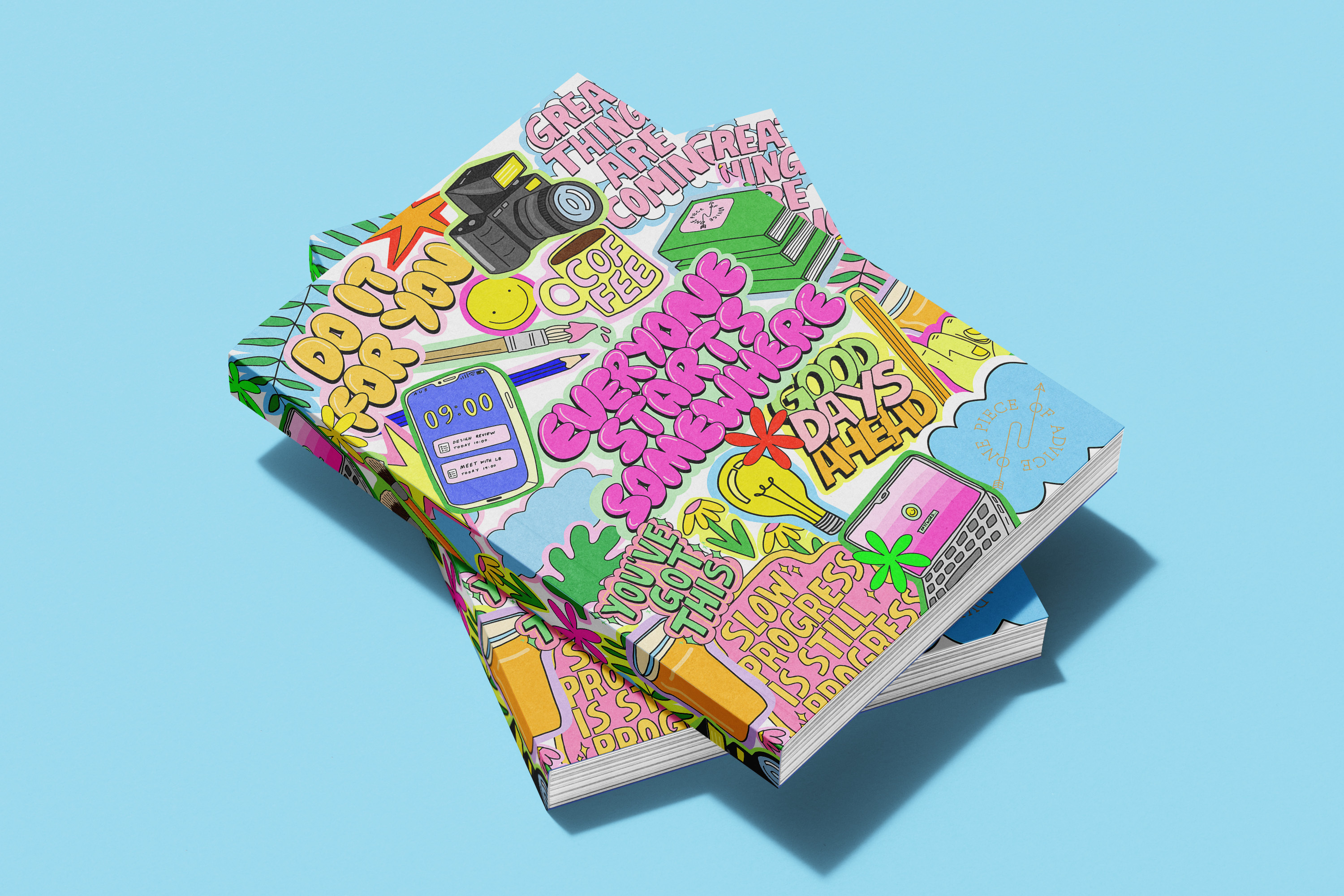 Mock up of Once Piece of Advice magazine