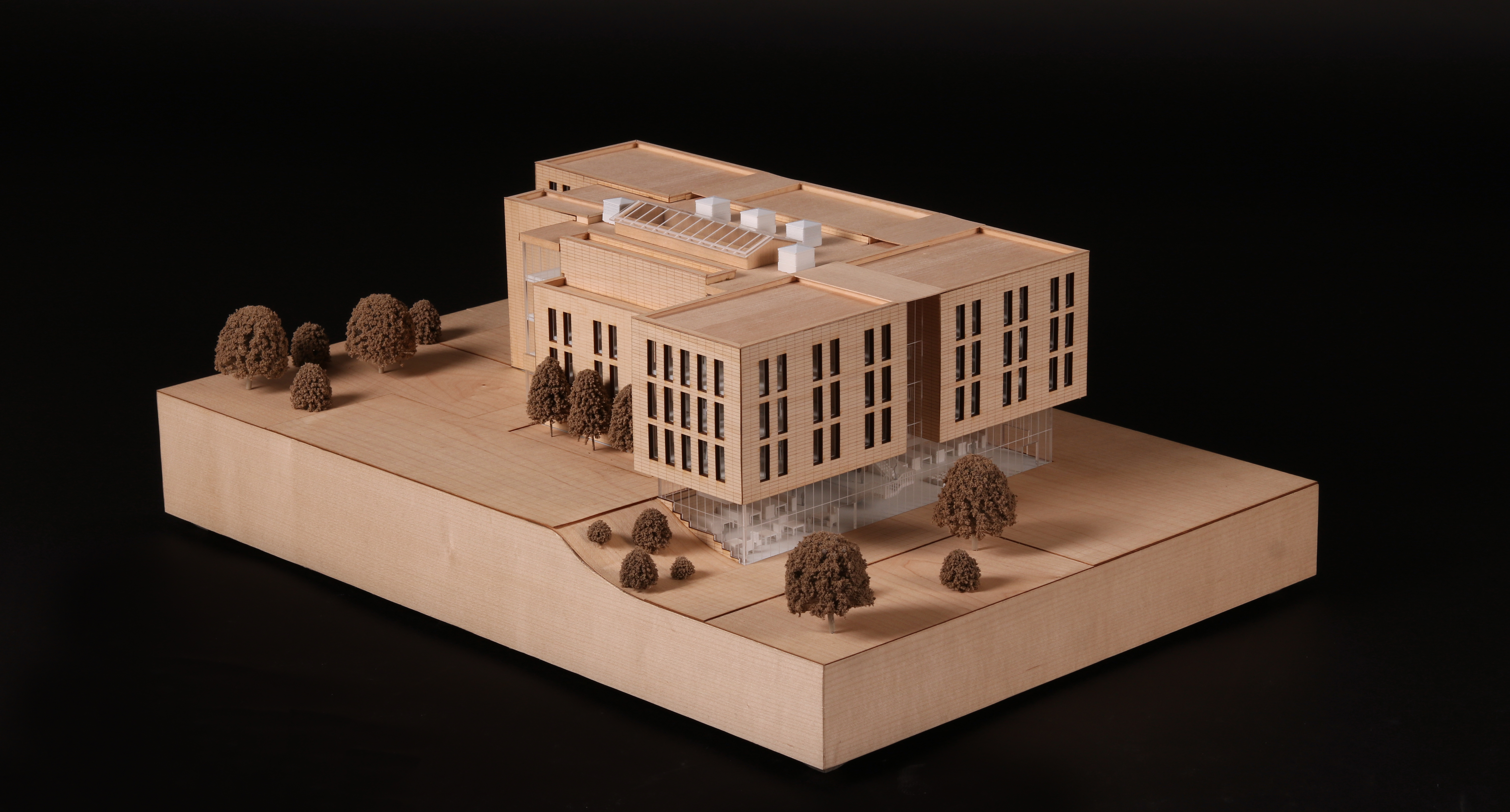 wooden building model