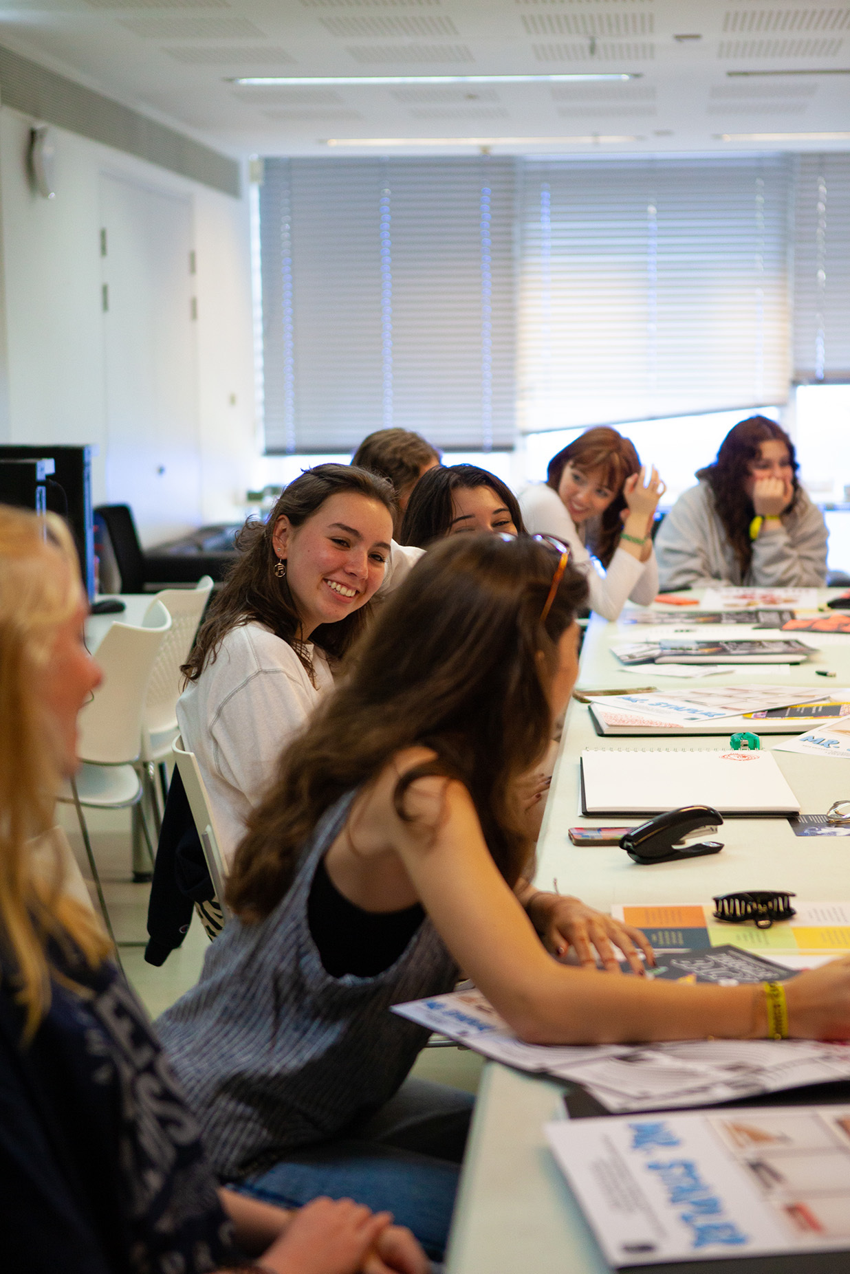Students in Filmmaking class