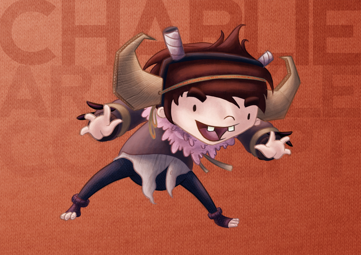 Illustration of a character