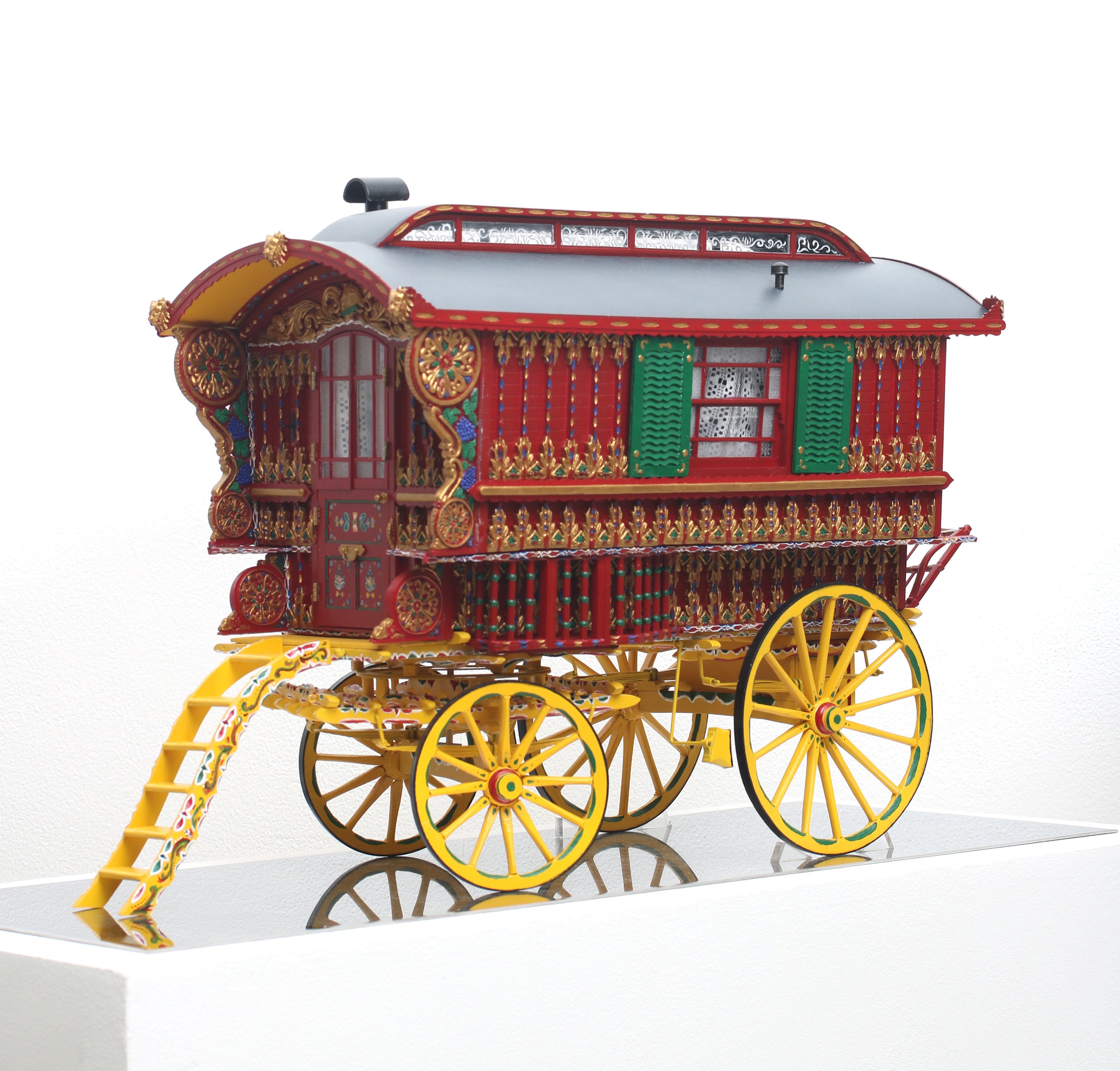 model of old caravan