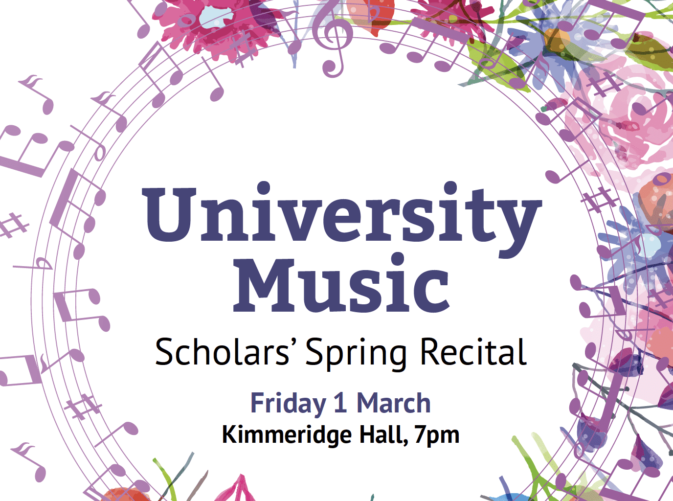 university music poster