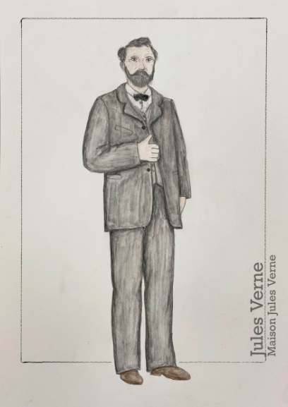 Costume development in a sketchbook
