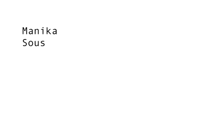 Manika Sous PDF featuring collages of fashion.