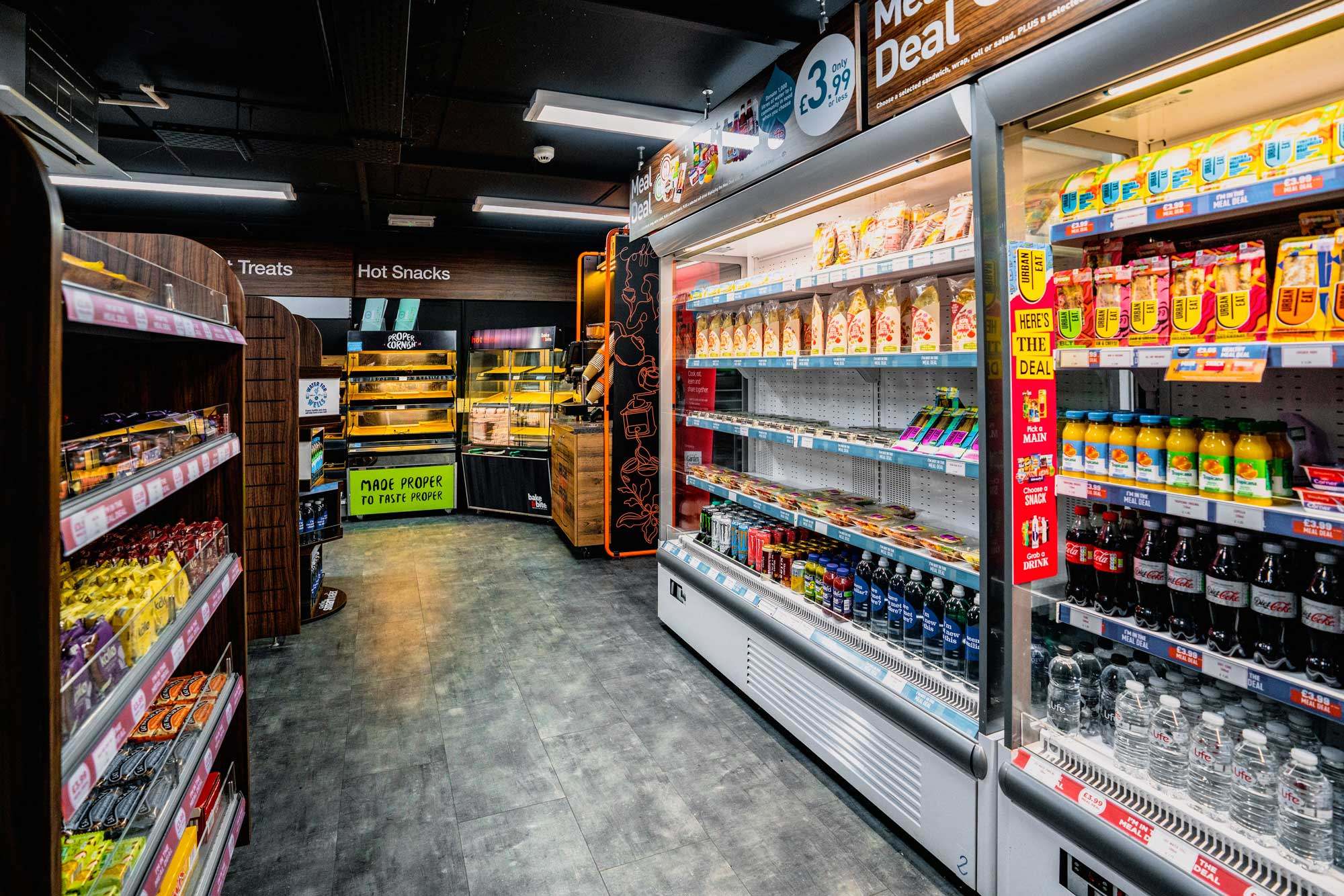 Image of The Shop displaying different cold drink options