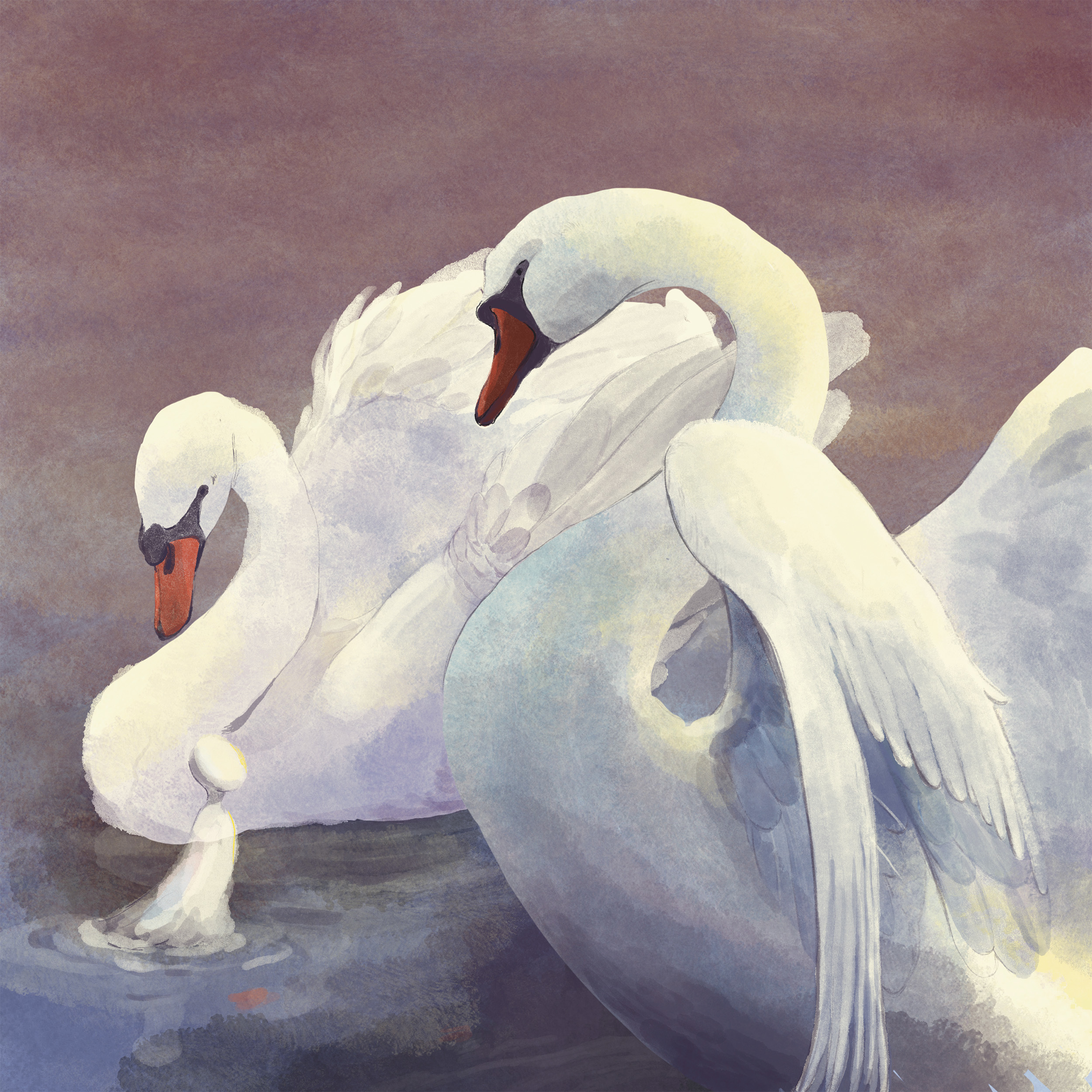 The water spirit knew the sea from swans. One page of To the Sea.