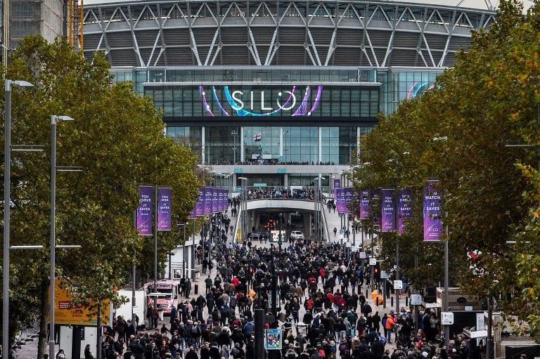 Silo branding at Wembley Stadium