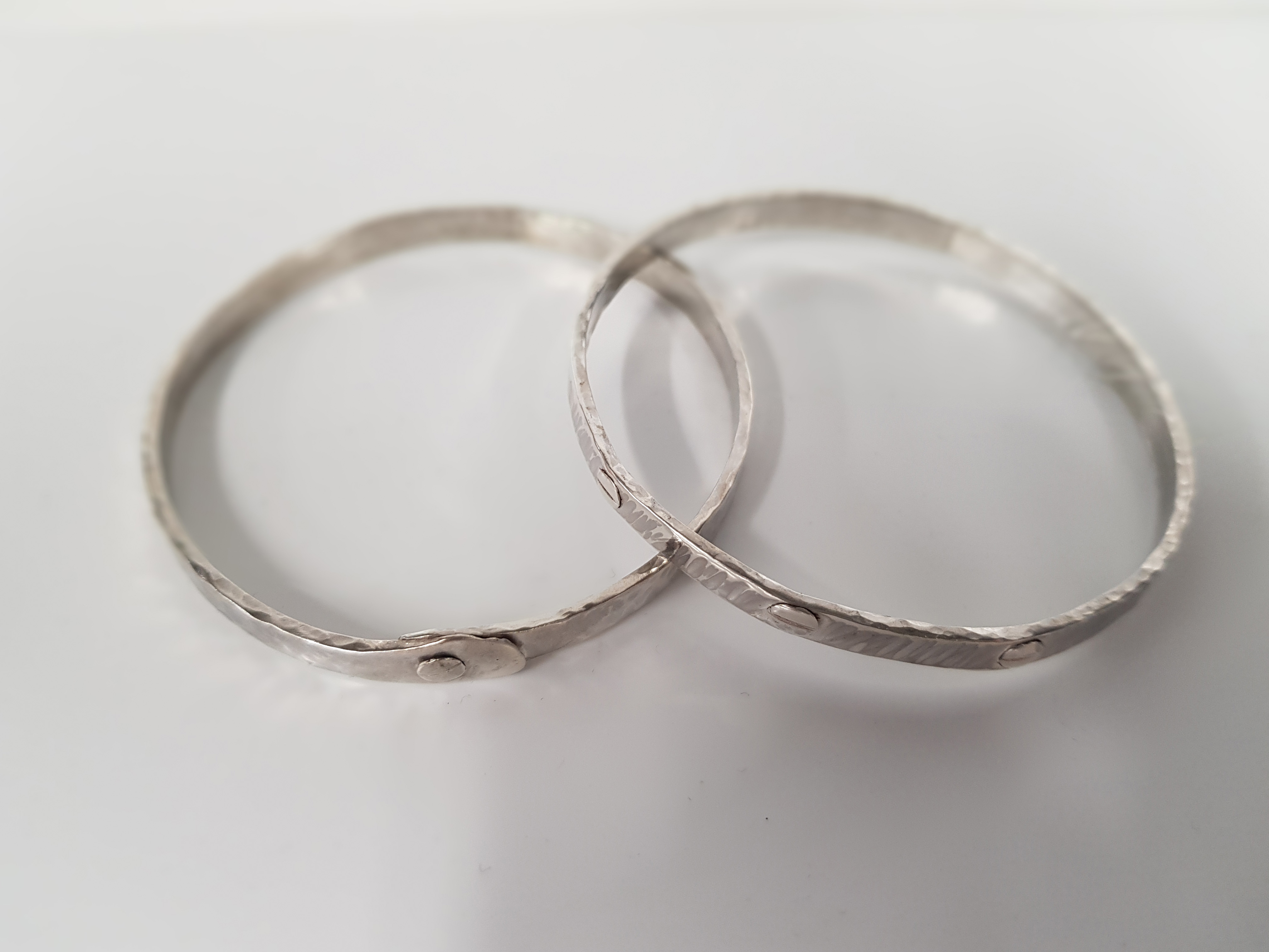 Example of silversmithing jewellery piece