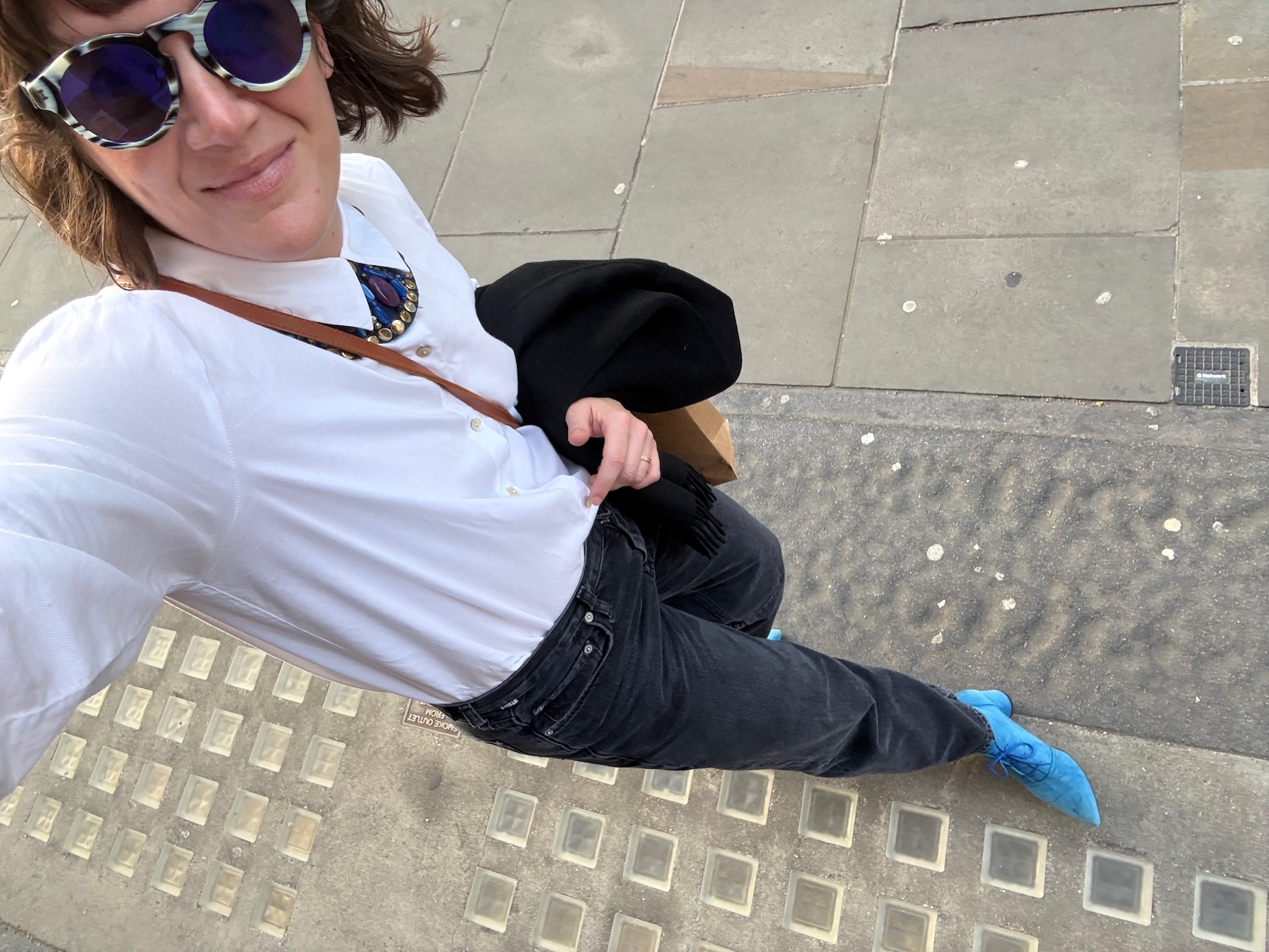 Selfie-style portrait of S Trayler