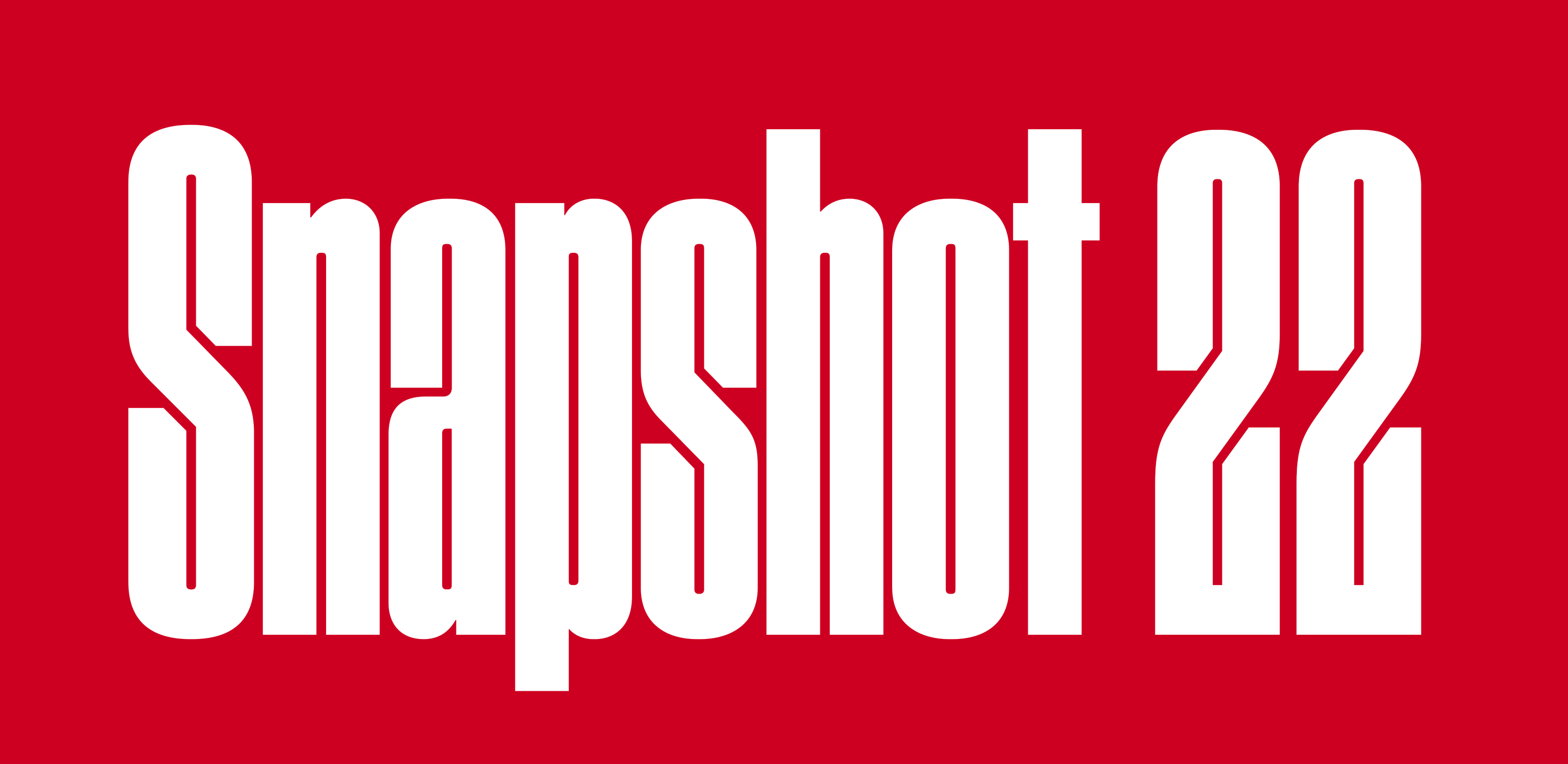 The words Snapshot 22 appear large on a red background