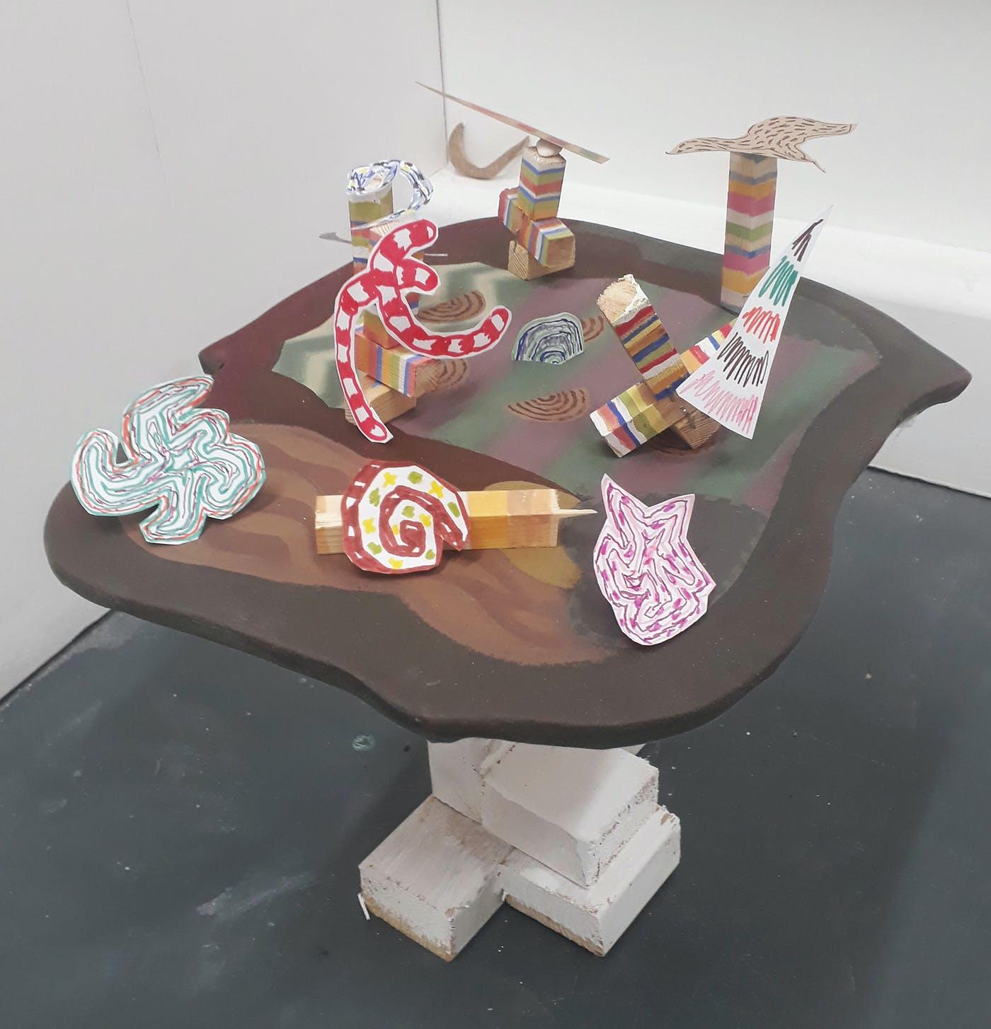 Shapes on a table