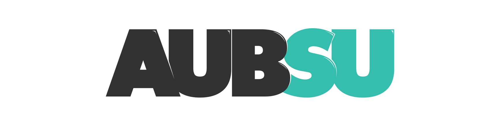 Logo made up of the letters AUBSU in bold typeface.