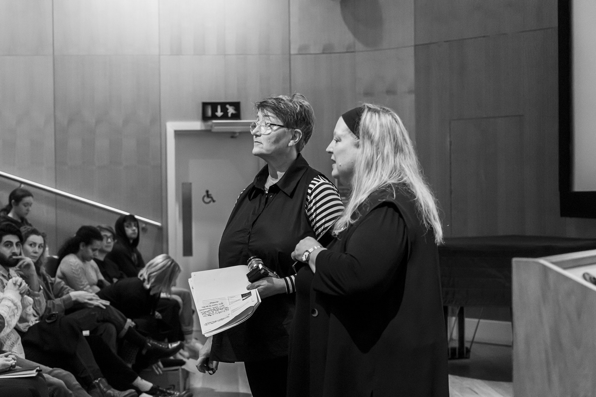Sue Thomas and Alice Stevens at AUB Human New Narratives