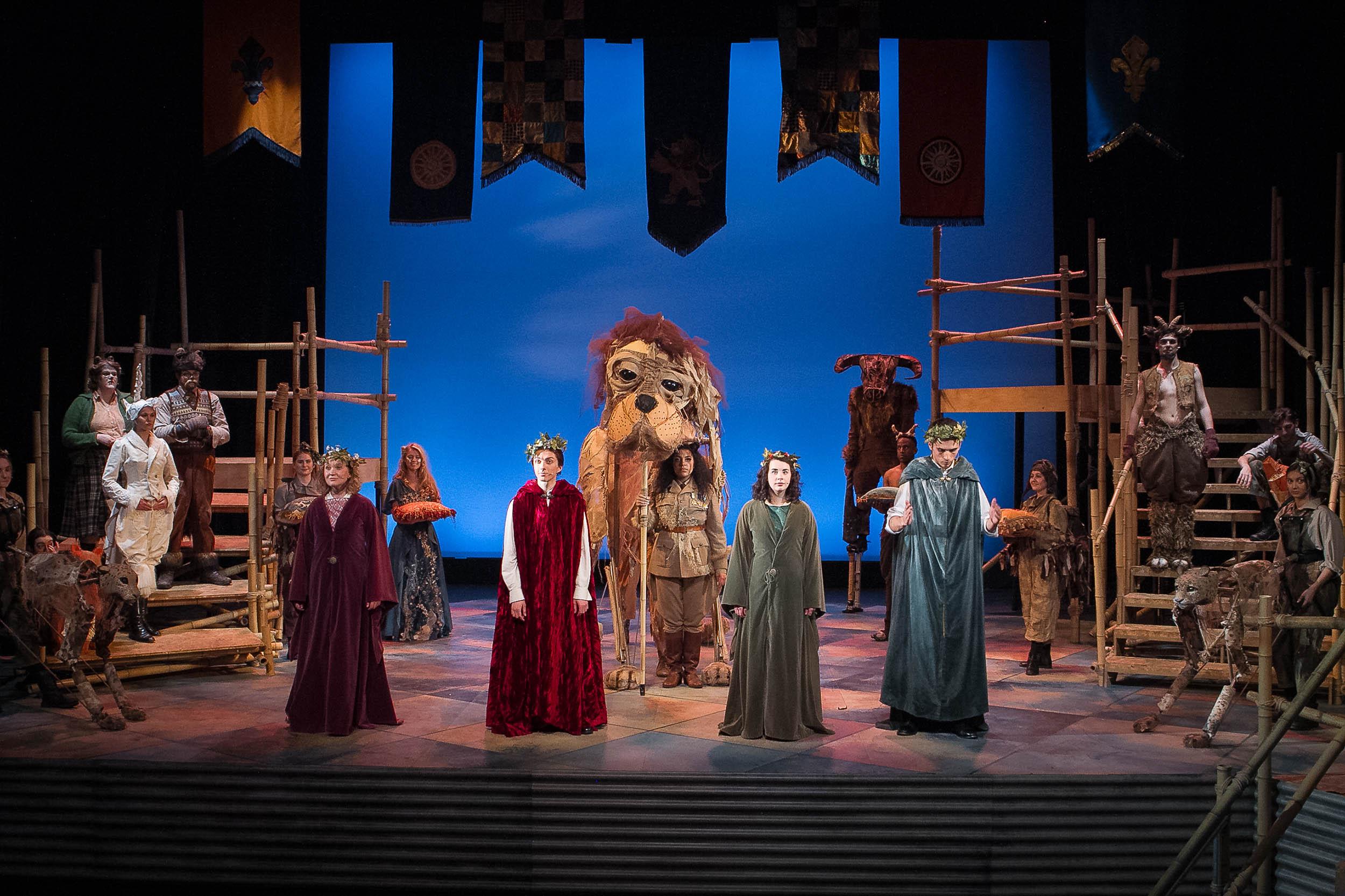 Still from an acting performance of The Lion the Witch and the Wardrobe.