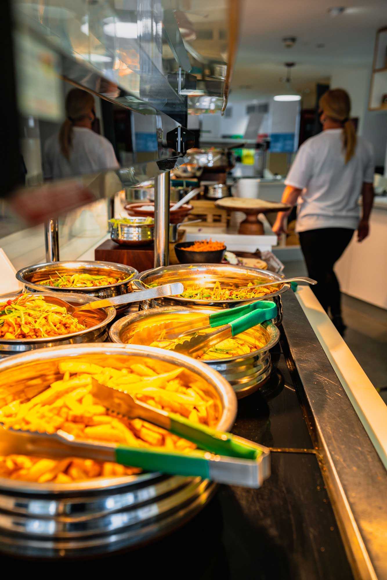 Image of The Refectory displaying lunch options in large pots