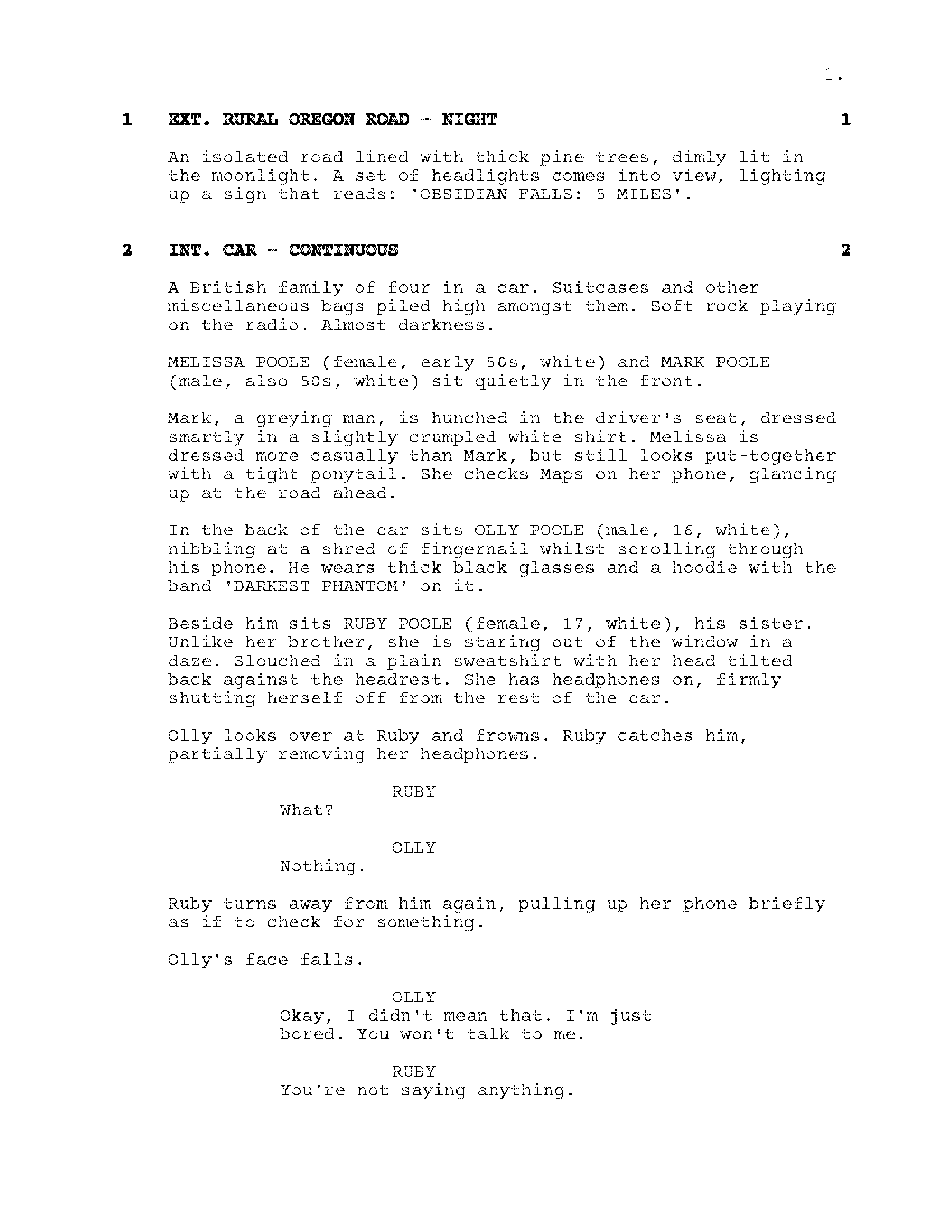 'Tune You Out' Page 1 by Nat Hawrylak.