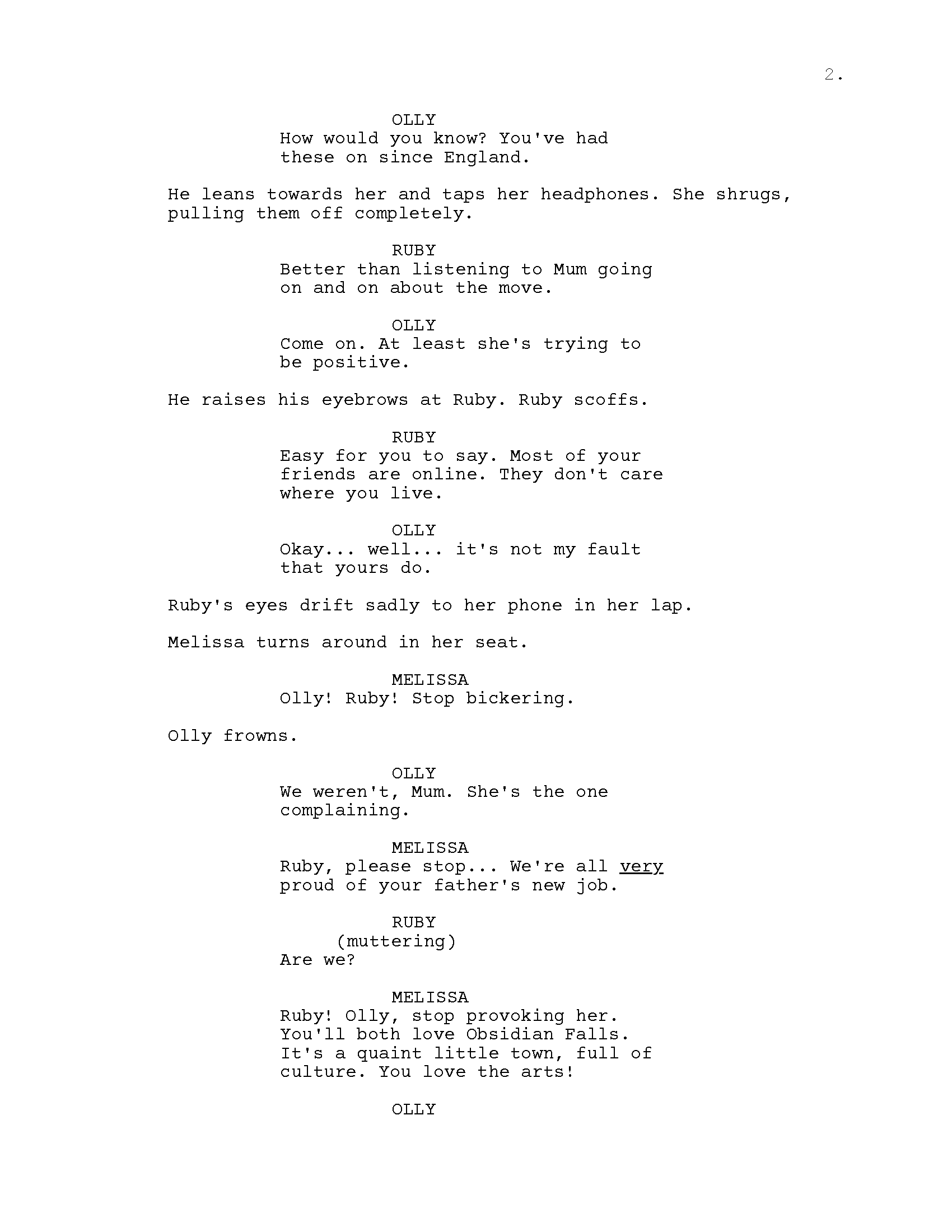 'Tune You Out' Page 2 by Nat Hawrylak.