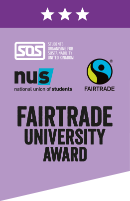 Logo for National Union of Students (NUS) Fairtrade University Award – 3 stars