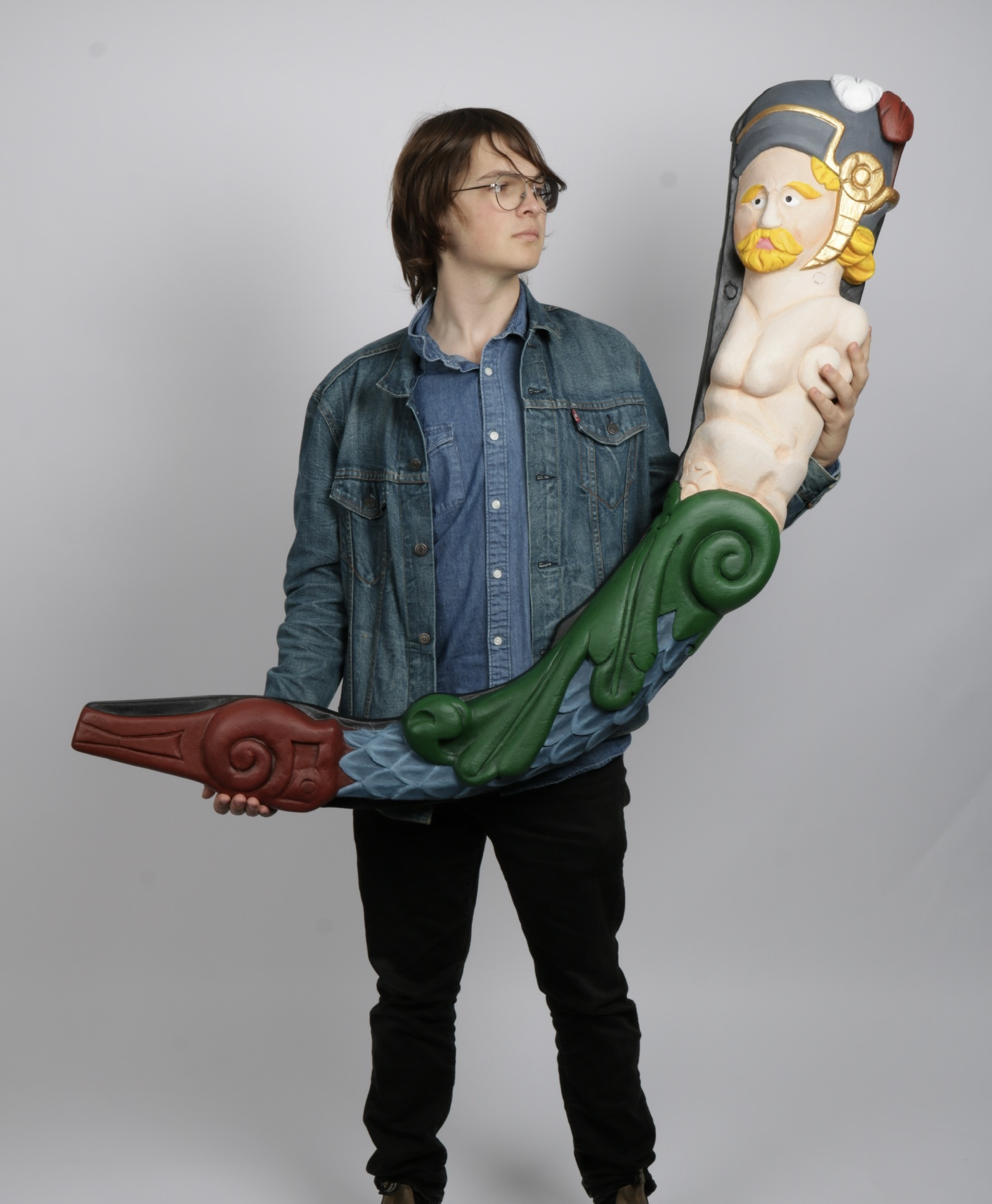 Joan Serra, Modelmaking student and his scale model built for Poole Museum