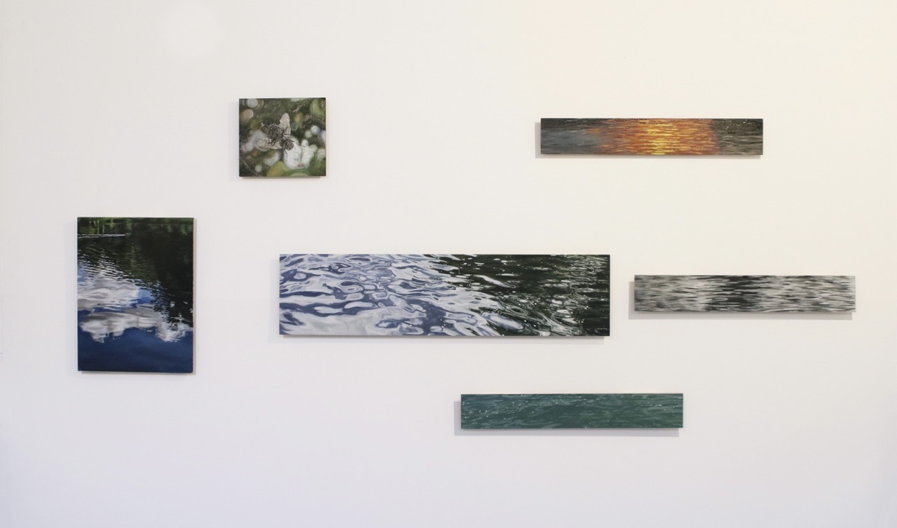 River paintings by Holly Hinchliffe.