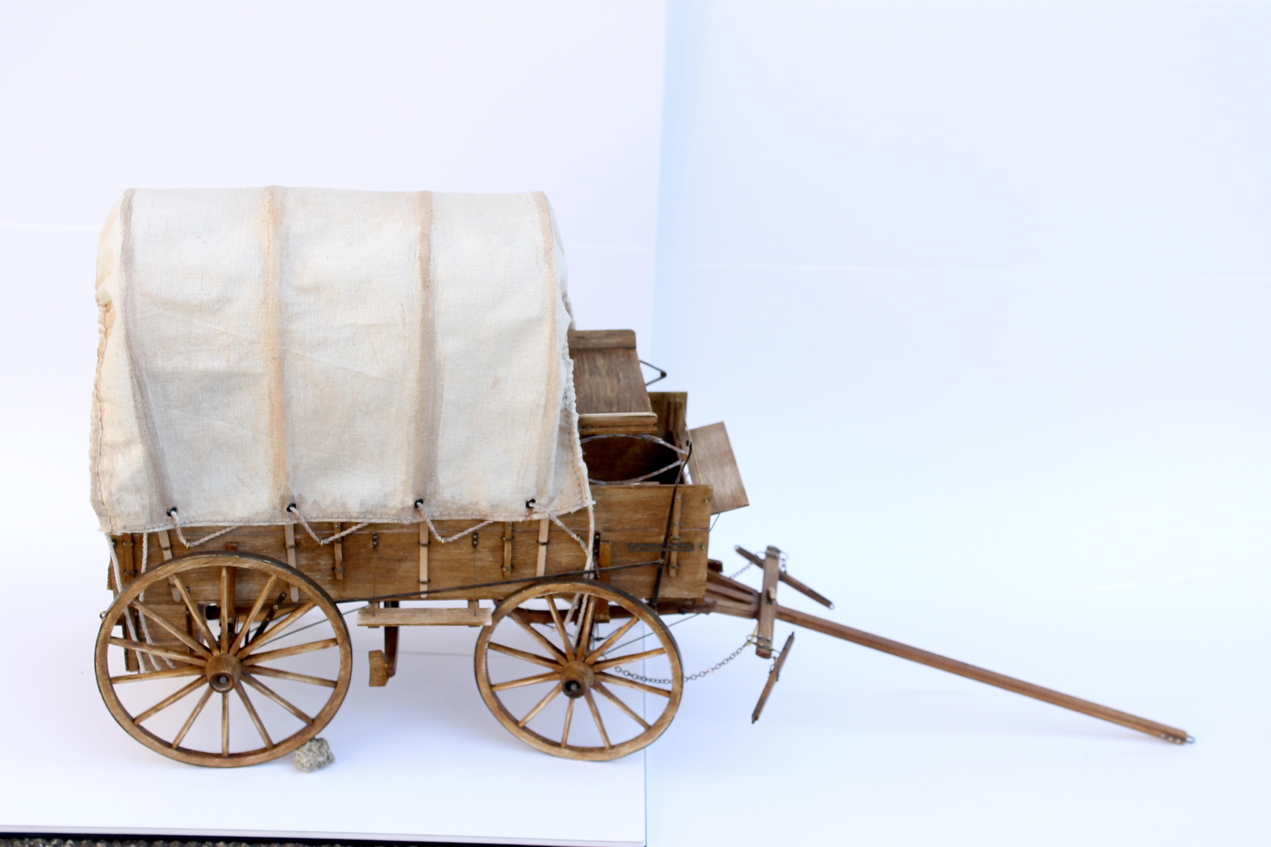 model of wooden trailer