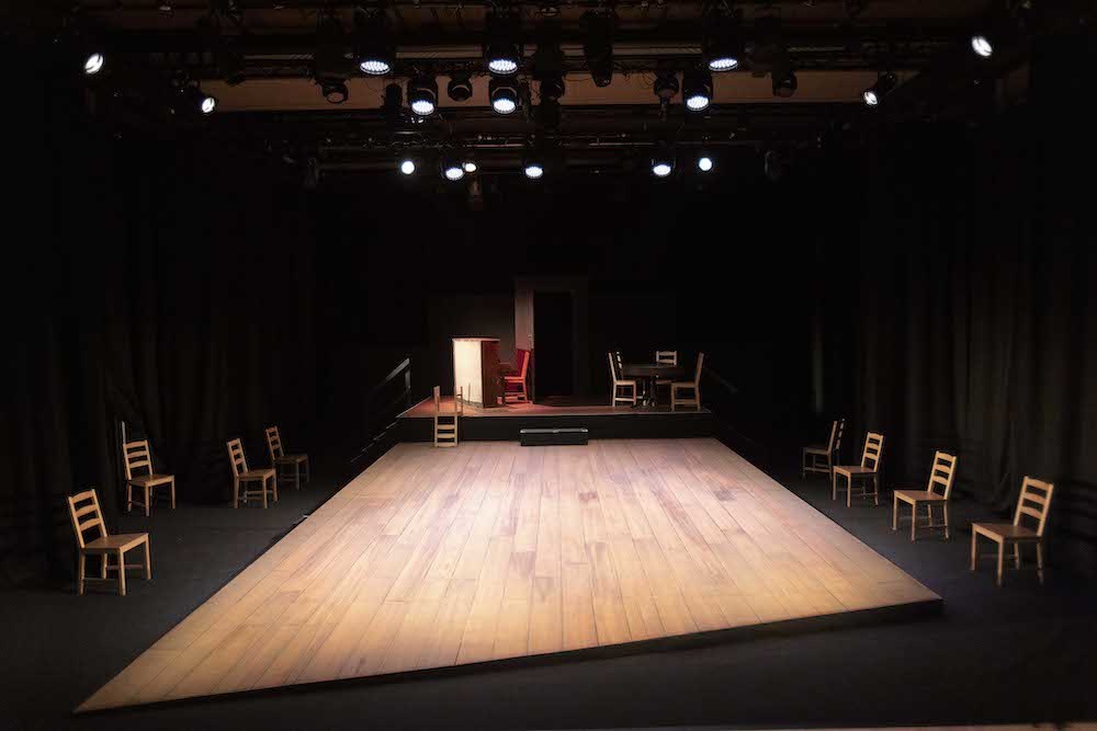 Set designed and built by students for the We Burn Brightly performance