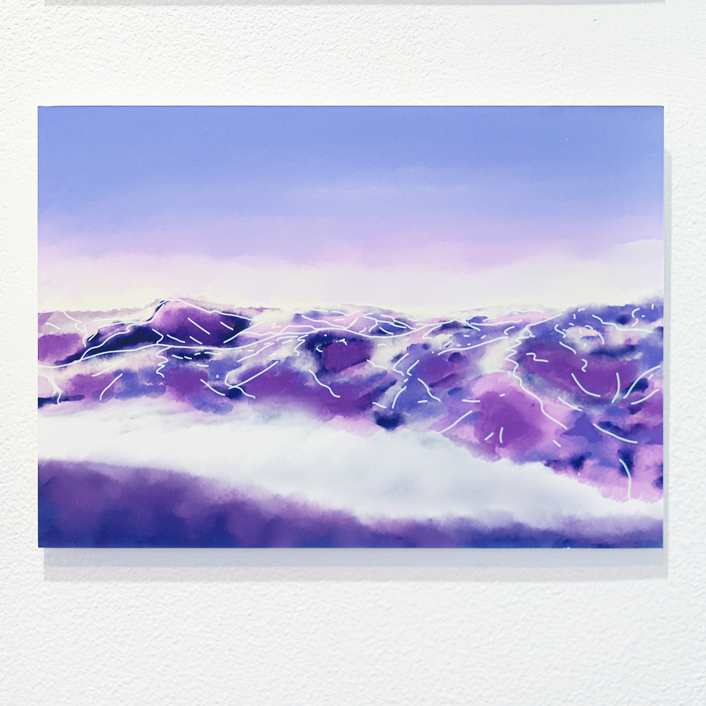 purple abstract landscape