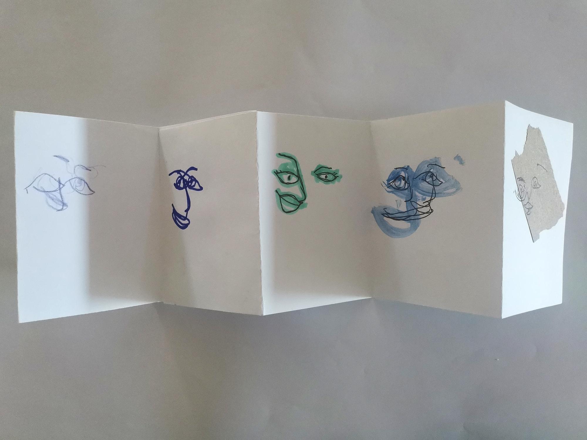 Year 7 Textiles – Blind contouring inspired by Claude Heath