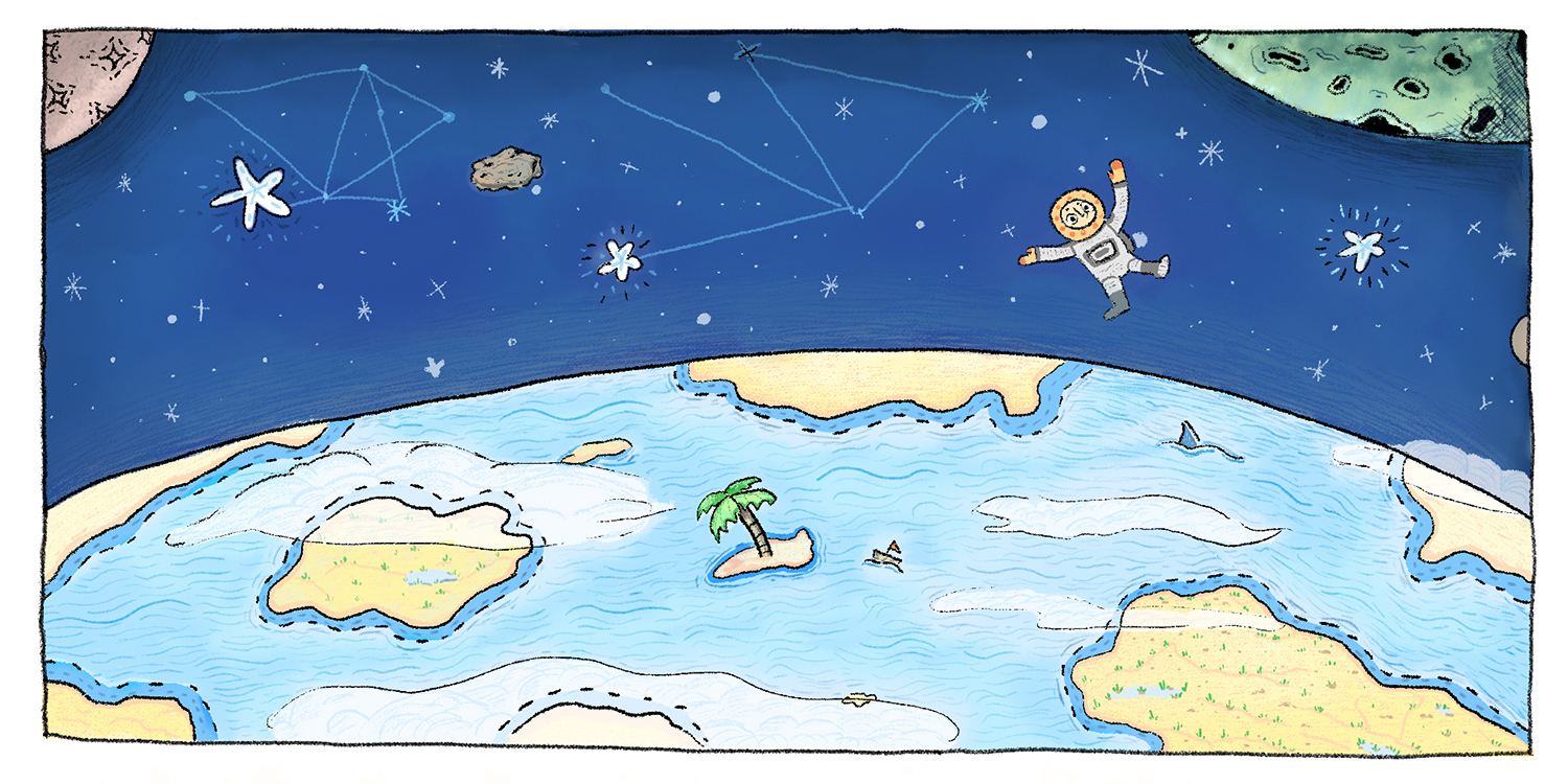 illustration of the earth