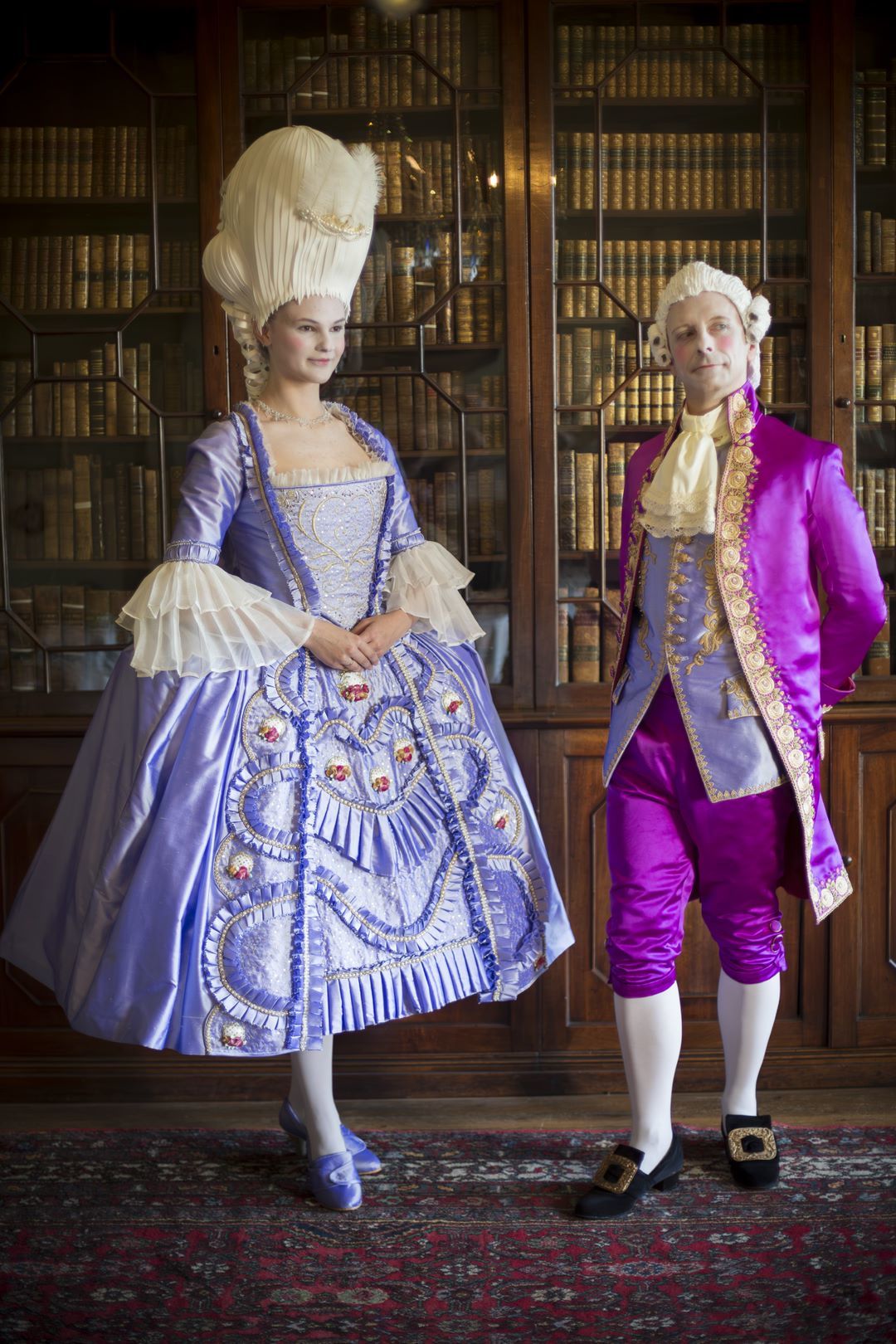 Eccentric Georgian-style historical costumes by Dora Voros.
