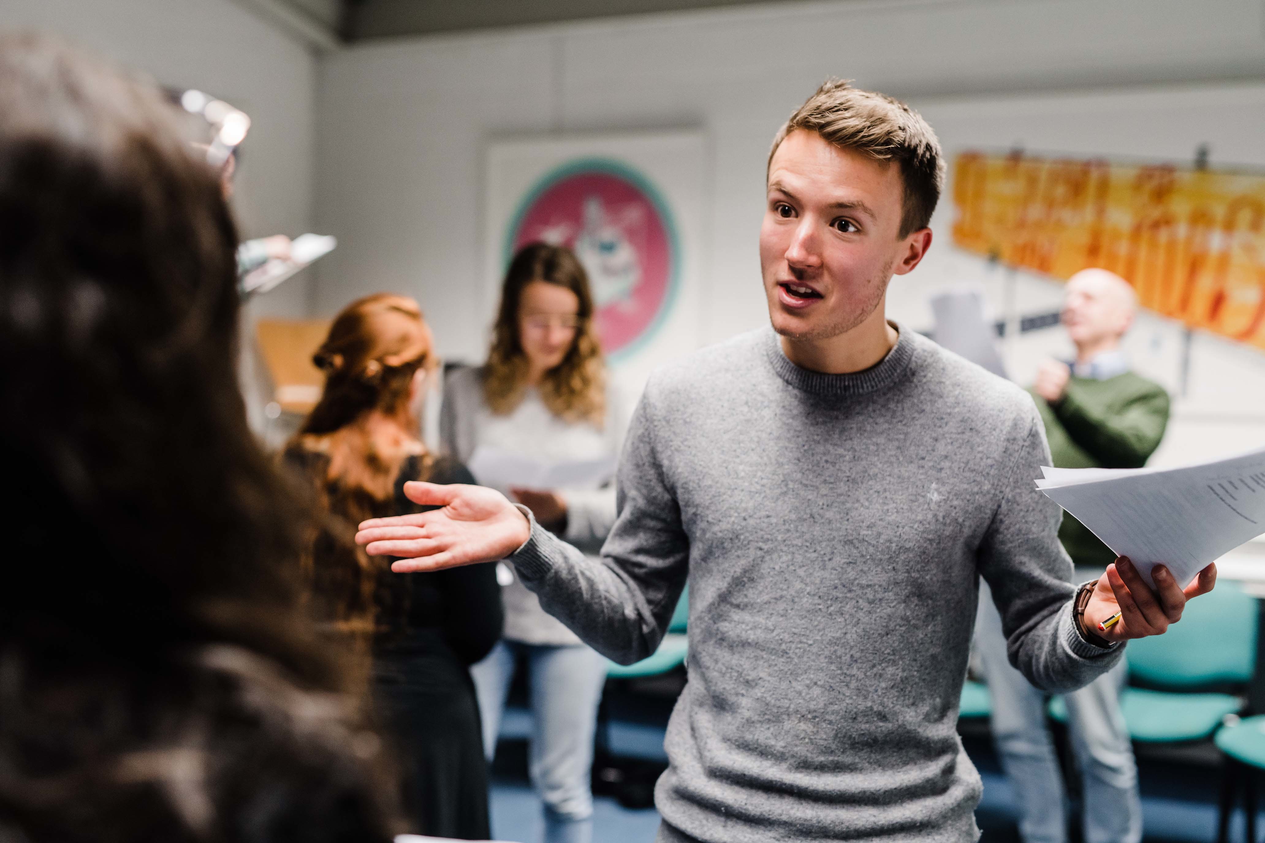 Acting students