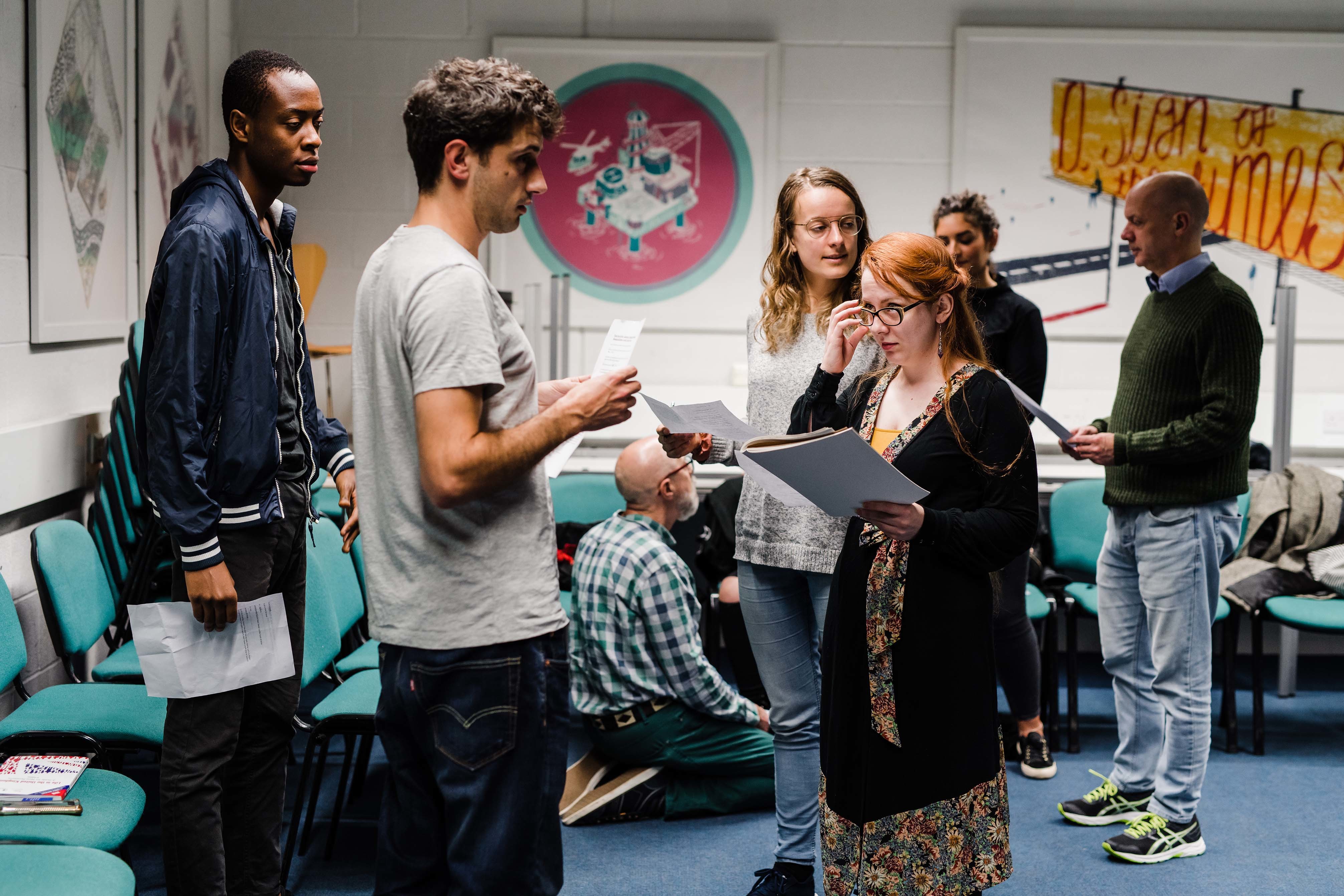 Acting students