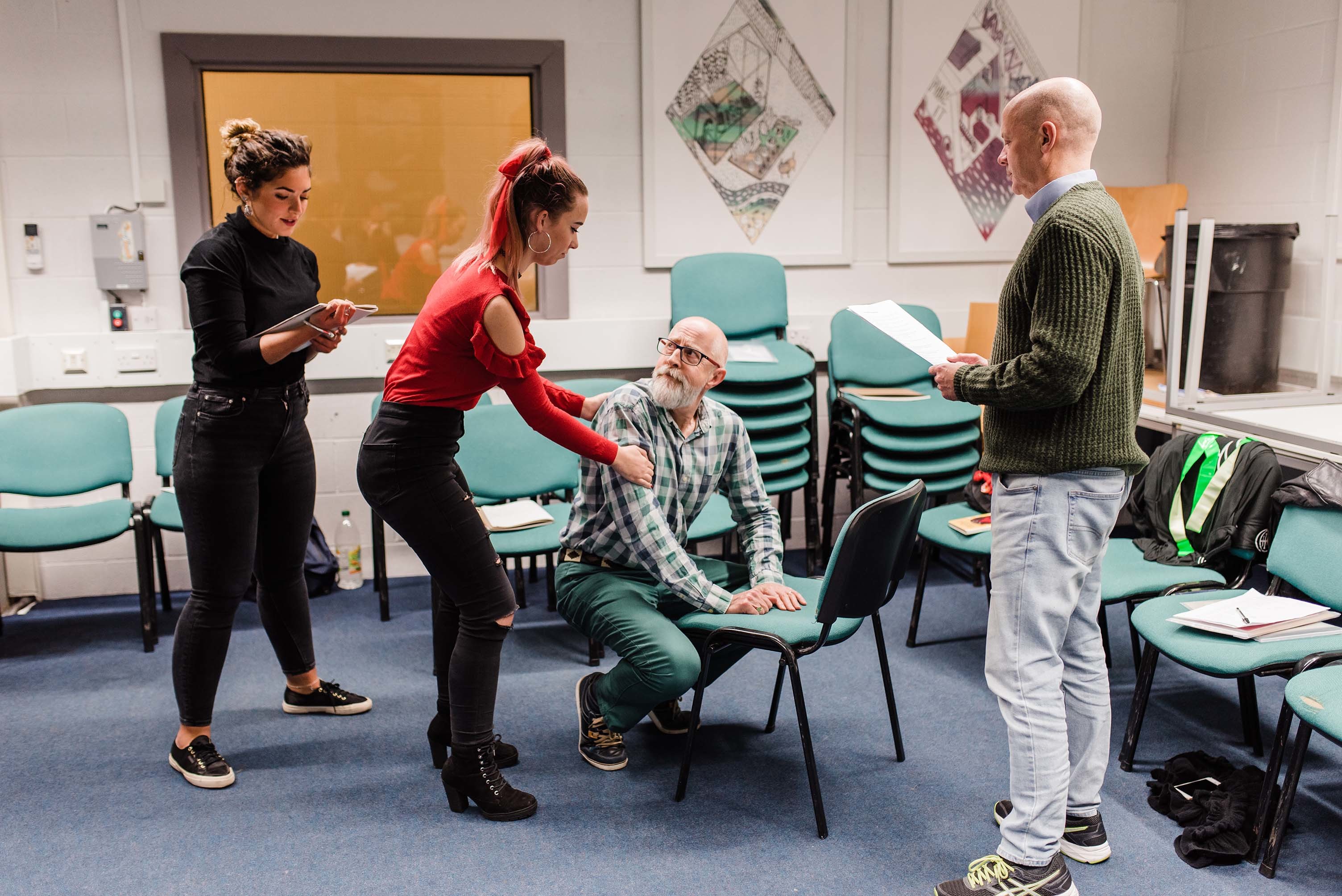 Acting students