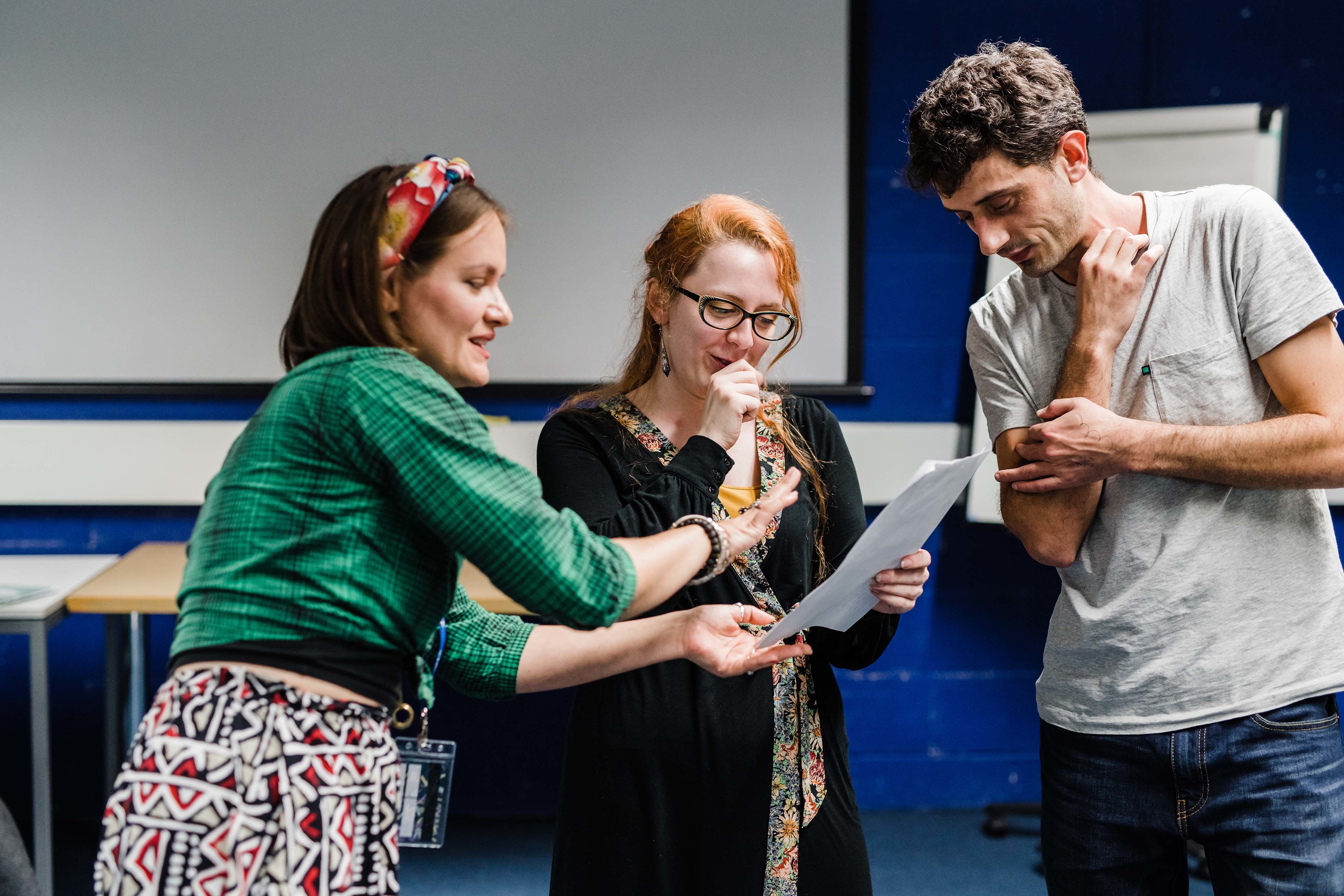 Acting students