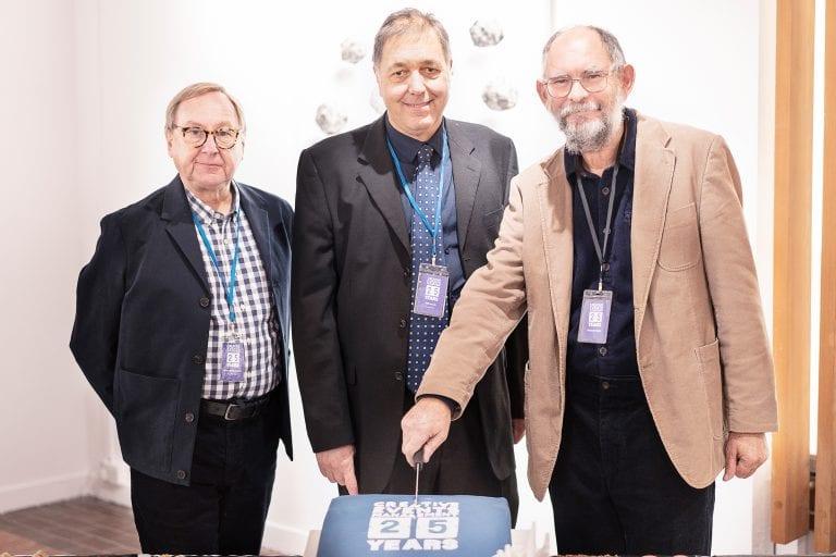 Professor Stuart Bartholomew, Phil Beards (current course leader) and Richard Wright (former course leader).