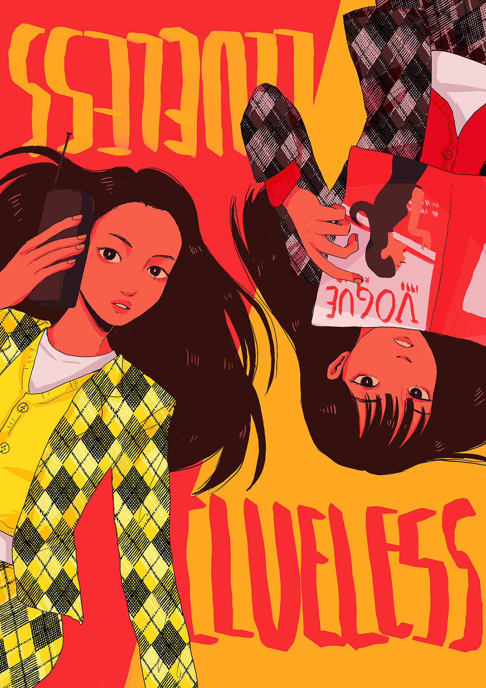 Illustration of two women