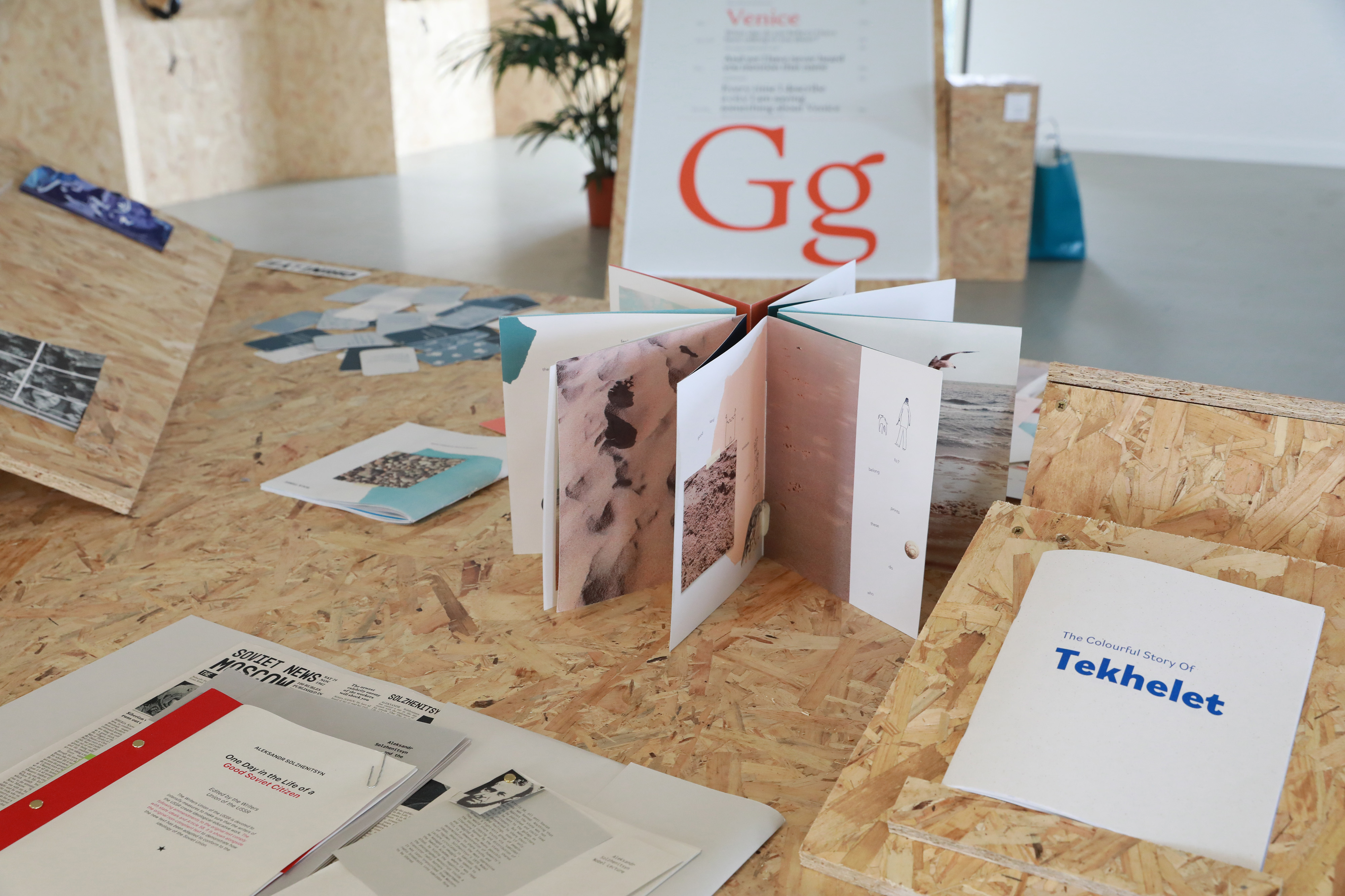 work from the BA (Hons) Visual Communication course's summer show