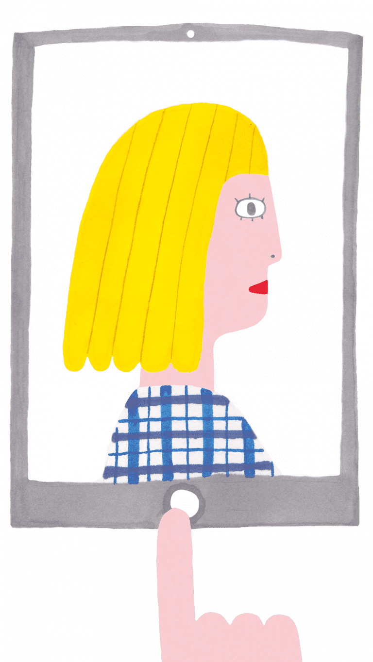 Cartoon image of a girl