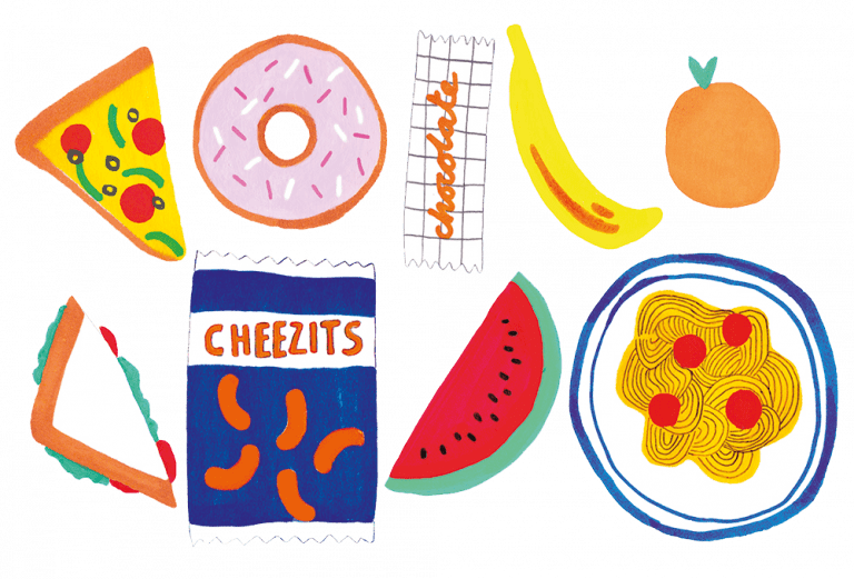 Drawing of lunch