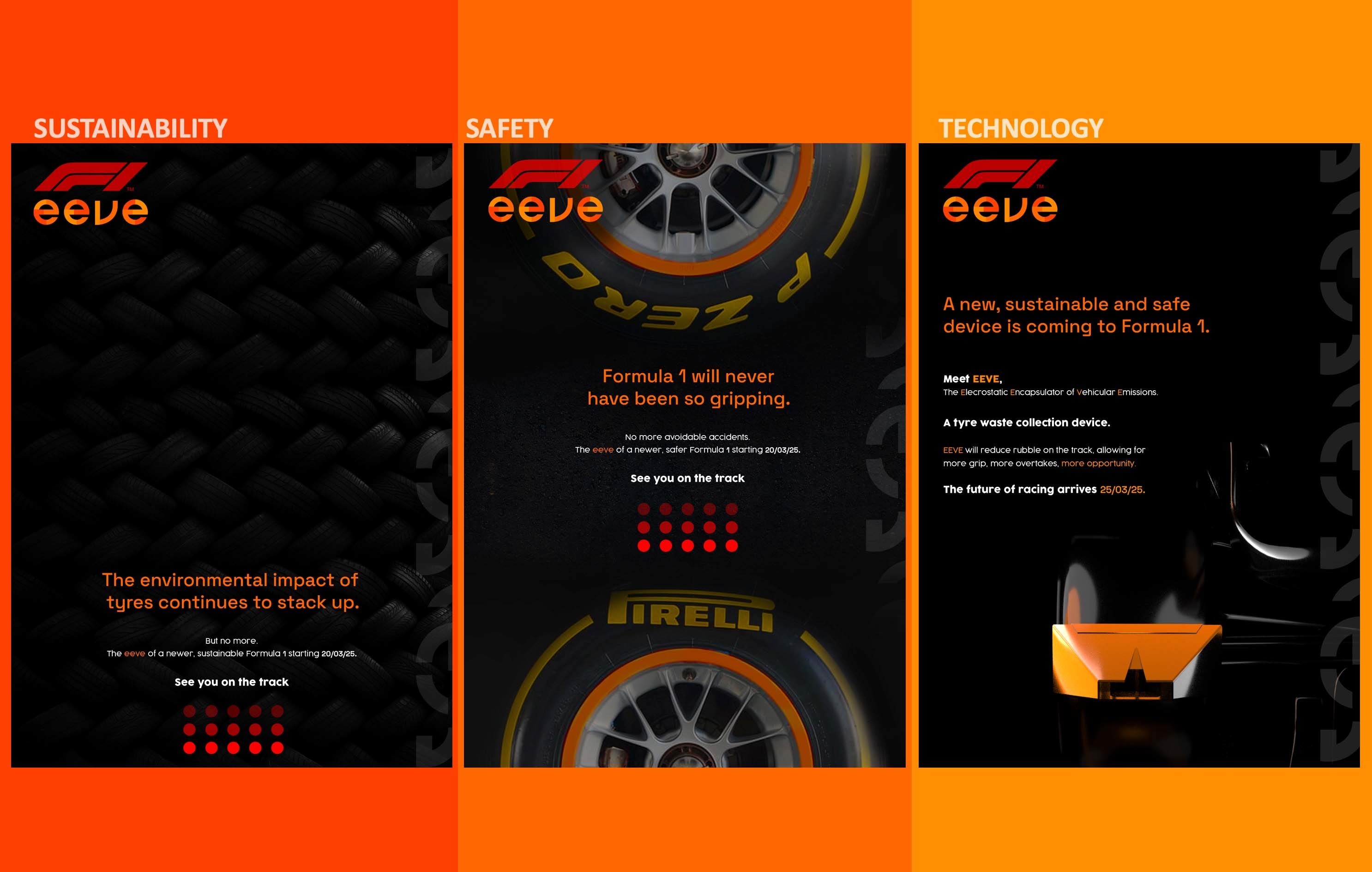 Graphic Design work by the Eeve Team for the Tyco Challenge