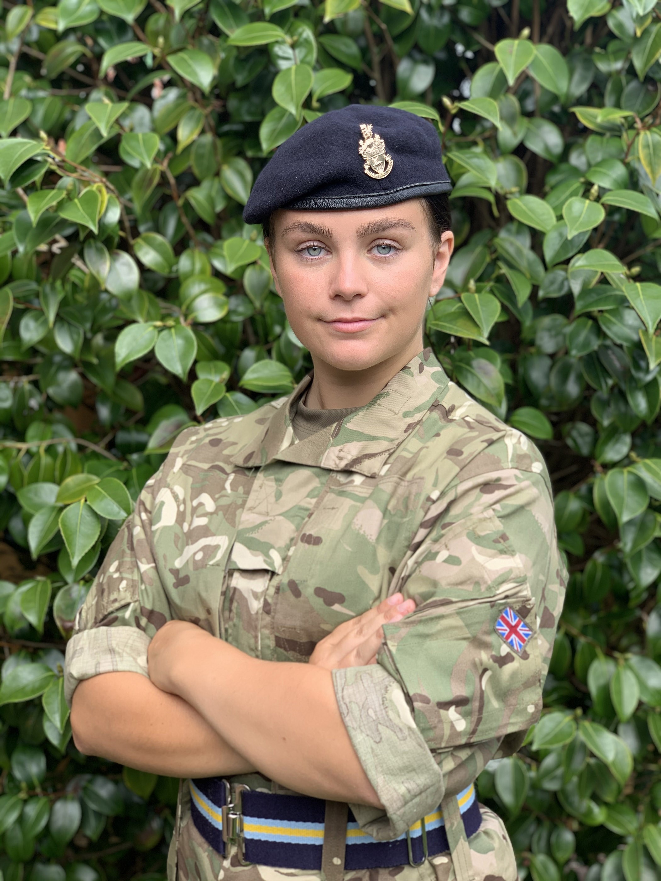 Portrait of A. Green in her role as a Cadet Officer.