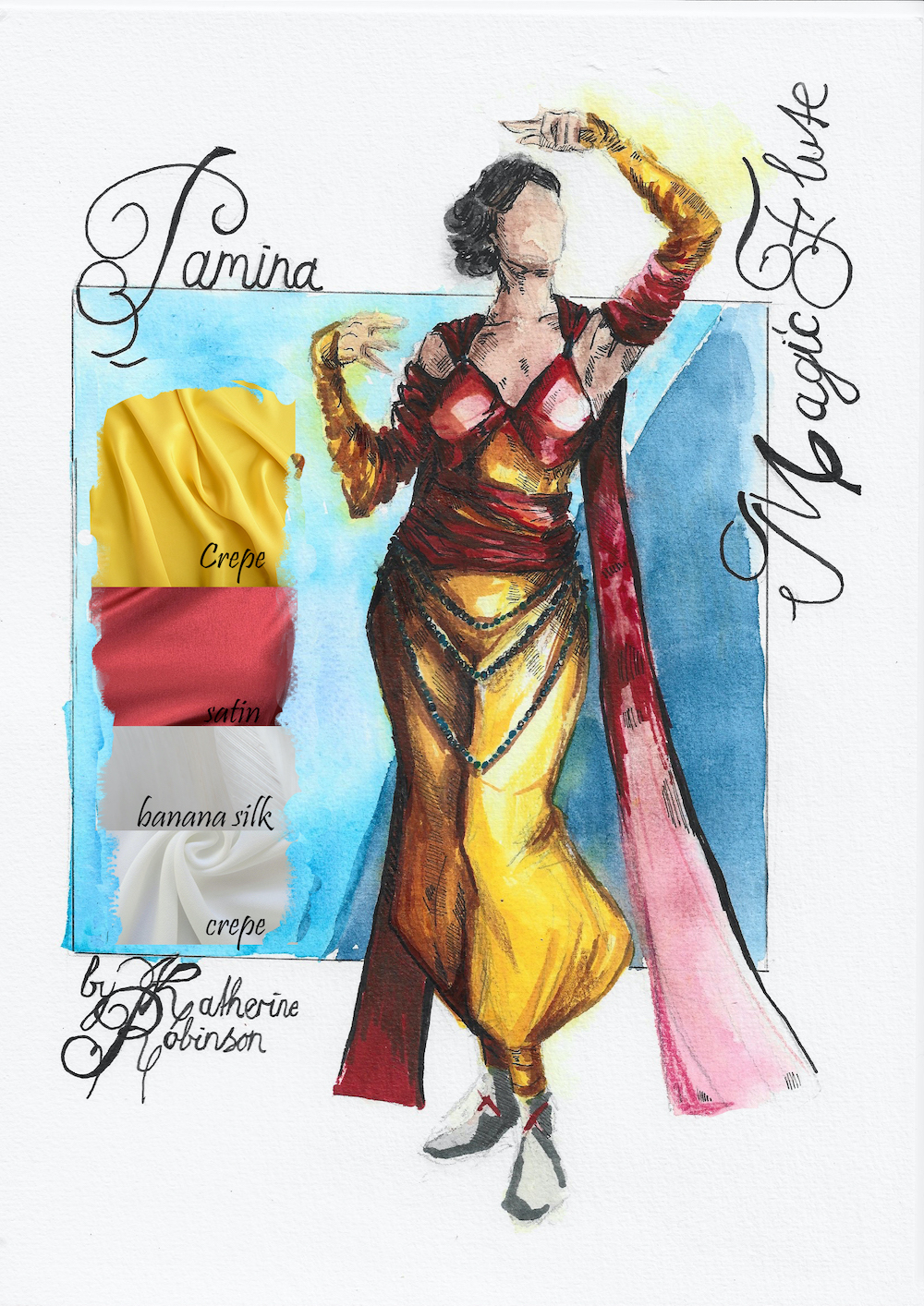 Costume design inspired by The Magic Flute