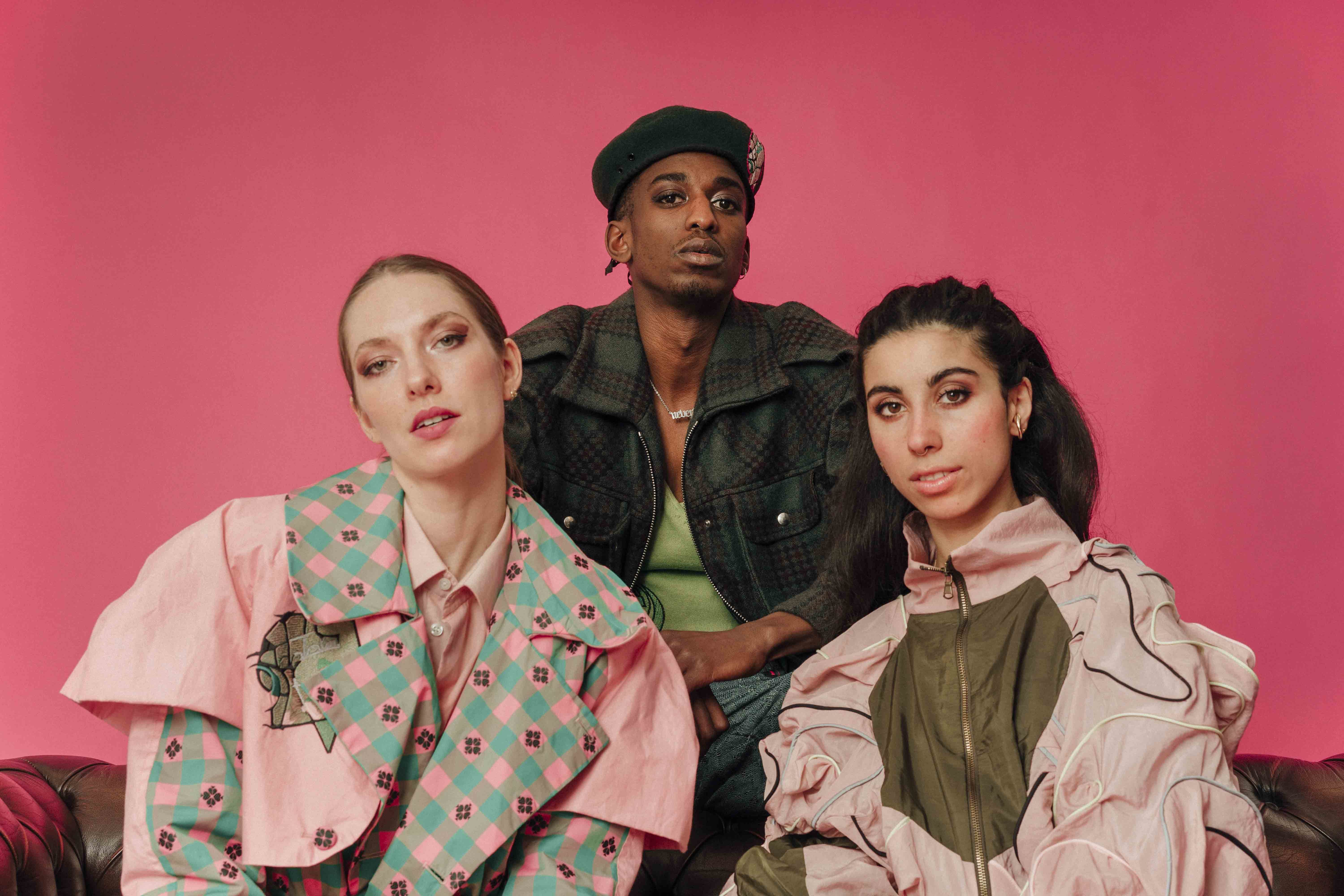 Models wear garments by Fashion graduate Milan Flicek