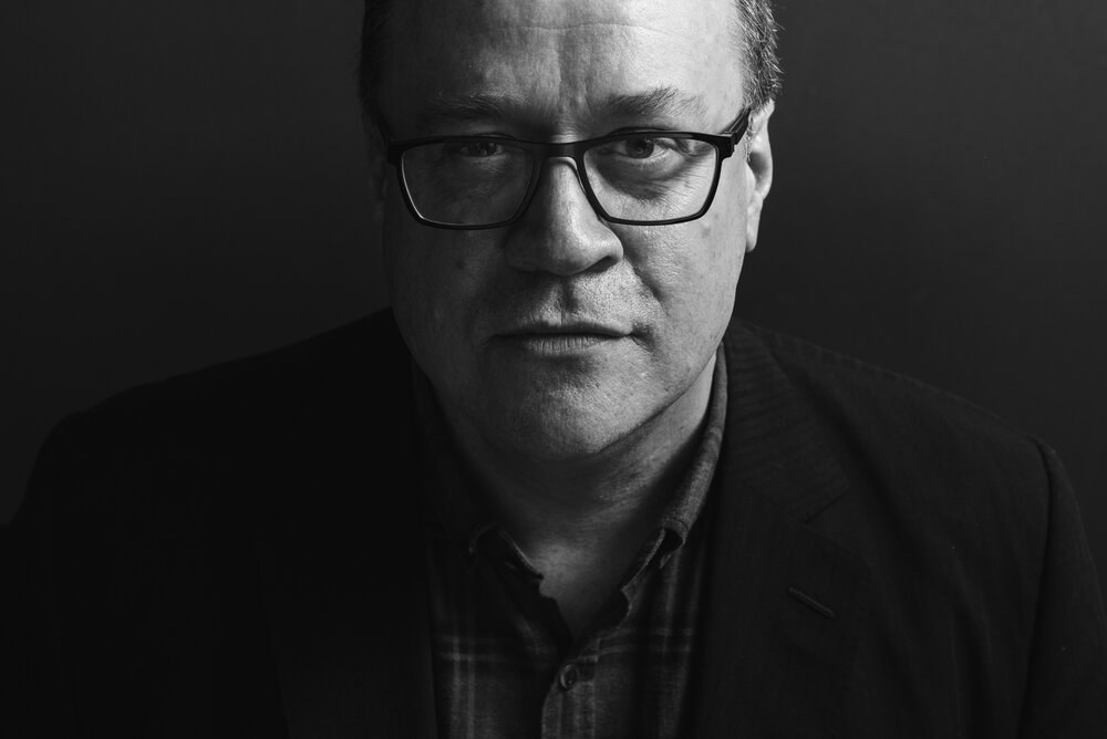 Headshot of screenwriter and producer Russell T Davies
