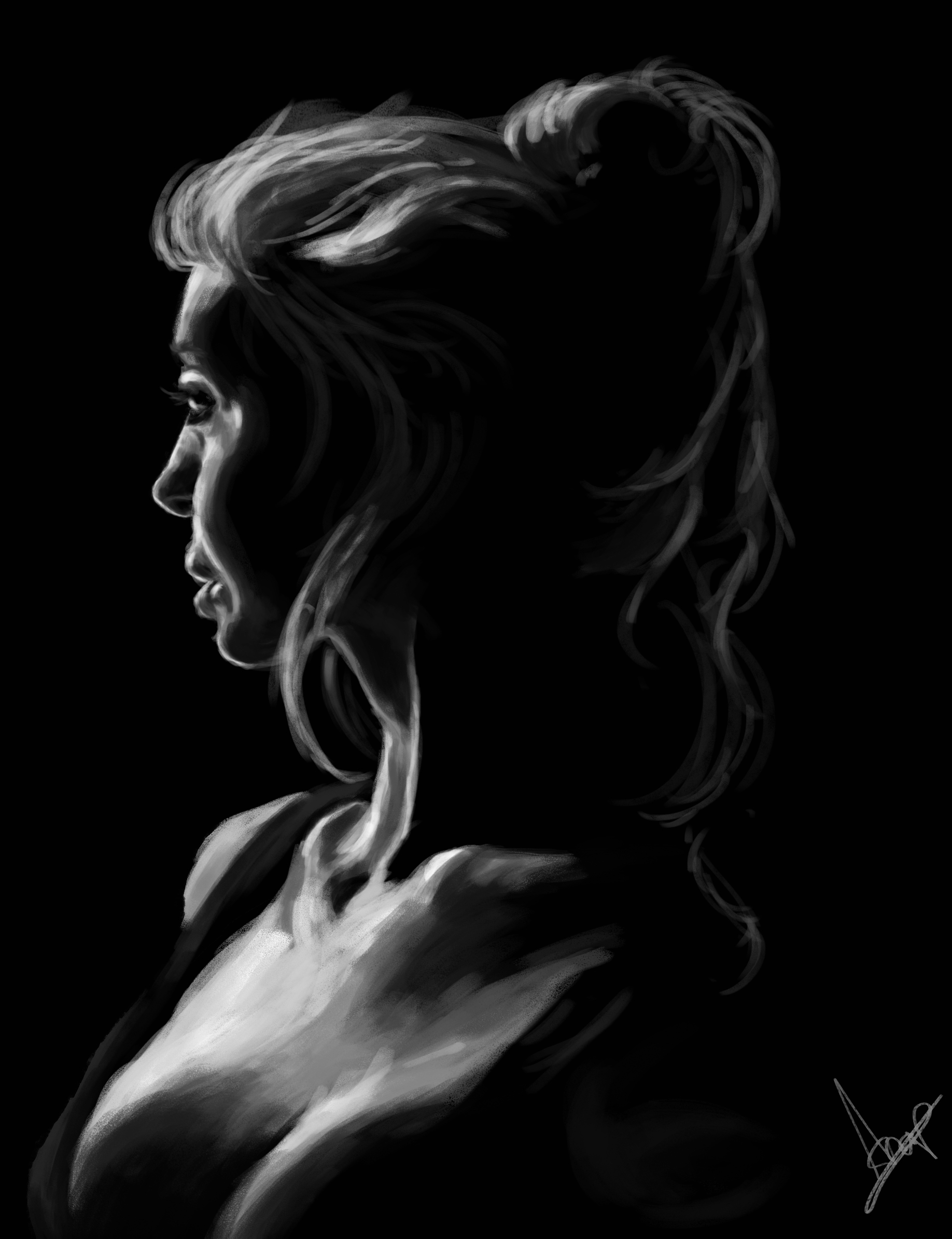sketch of a woman